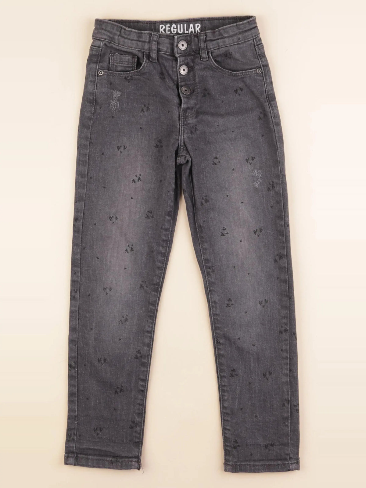 Vertbaudet - jean gris - 6 ans