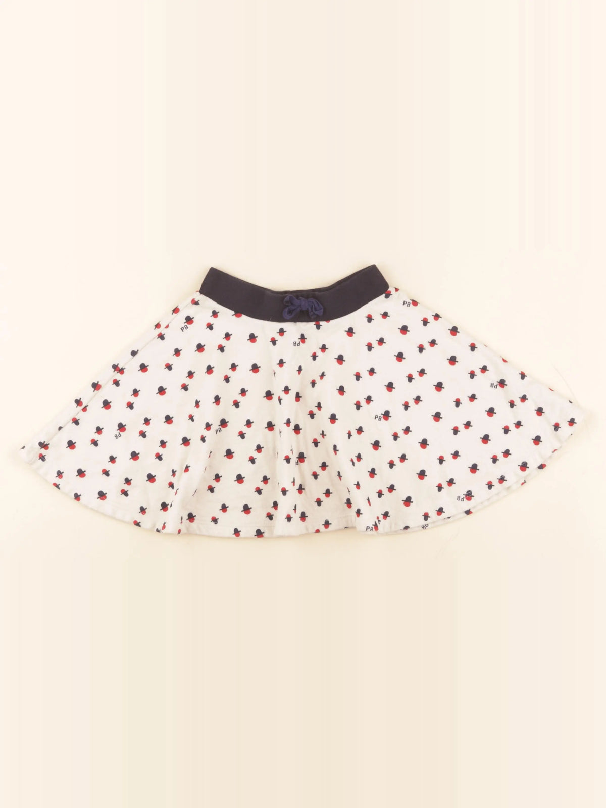 Petit Bateau - jupe beige, bleu - 6 ans
