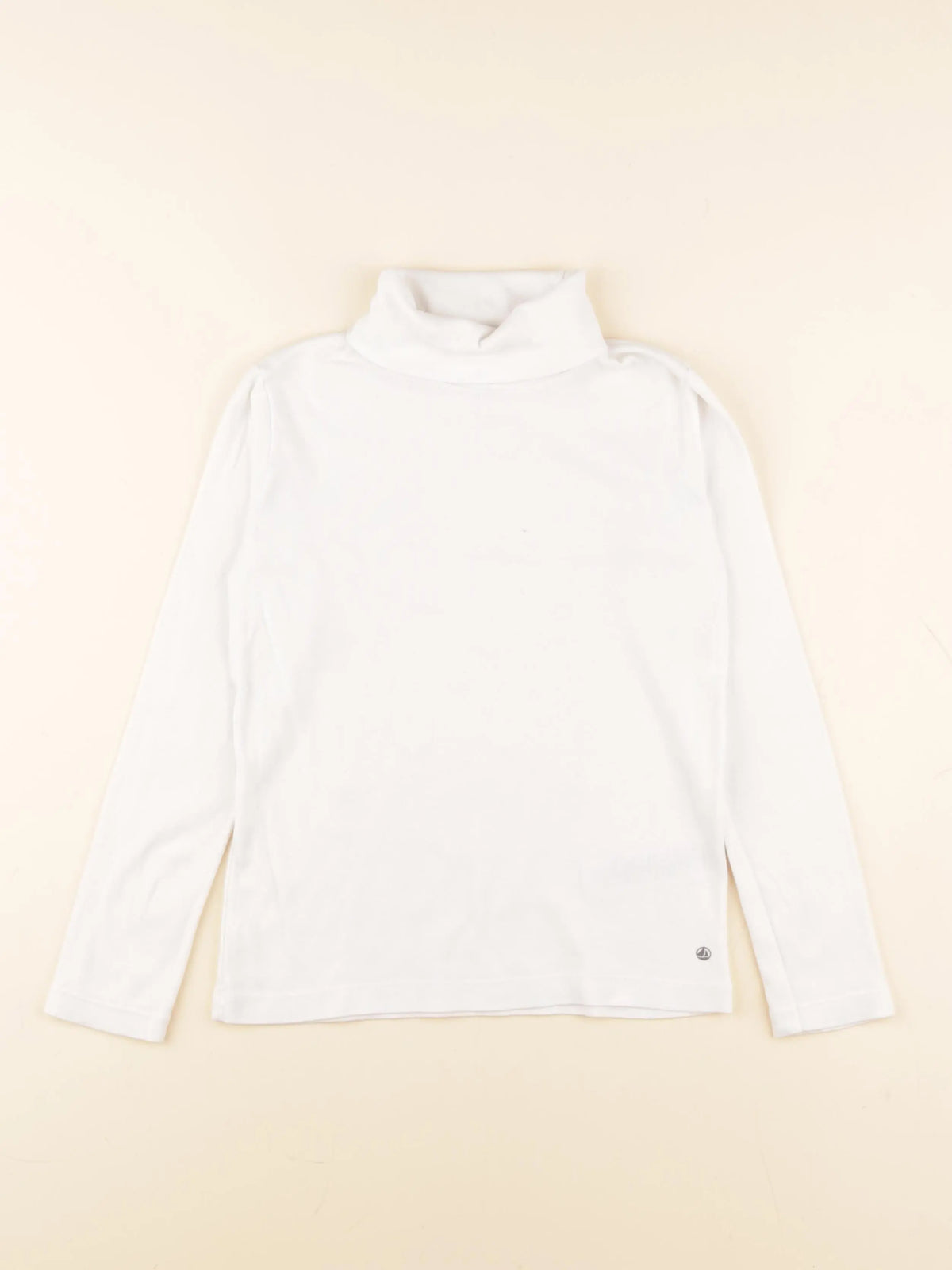 Petit Bateau - sous-pull blanc - 8 ans