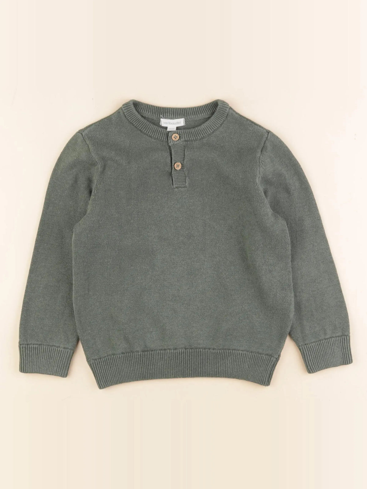 Vertbaudet - pull vert - 5 ans