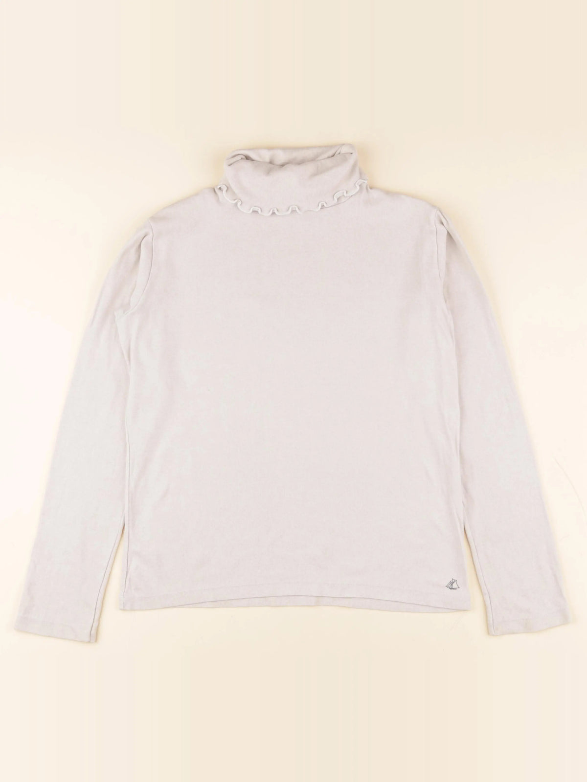 Petit Bateau - sous-pull beige, argent - 12 ans