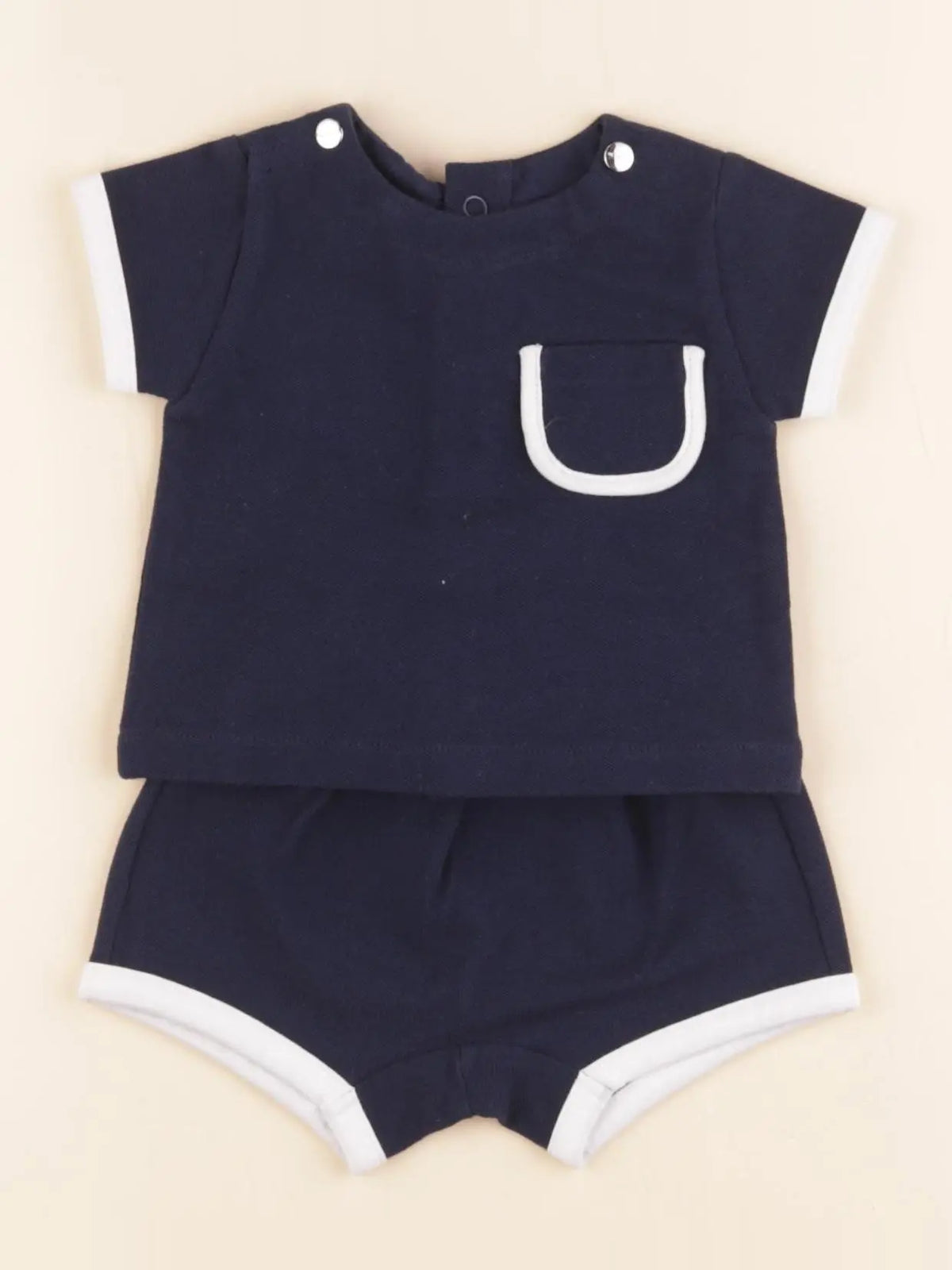 Jacadi - ensemble bleu - 1 mois