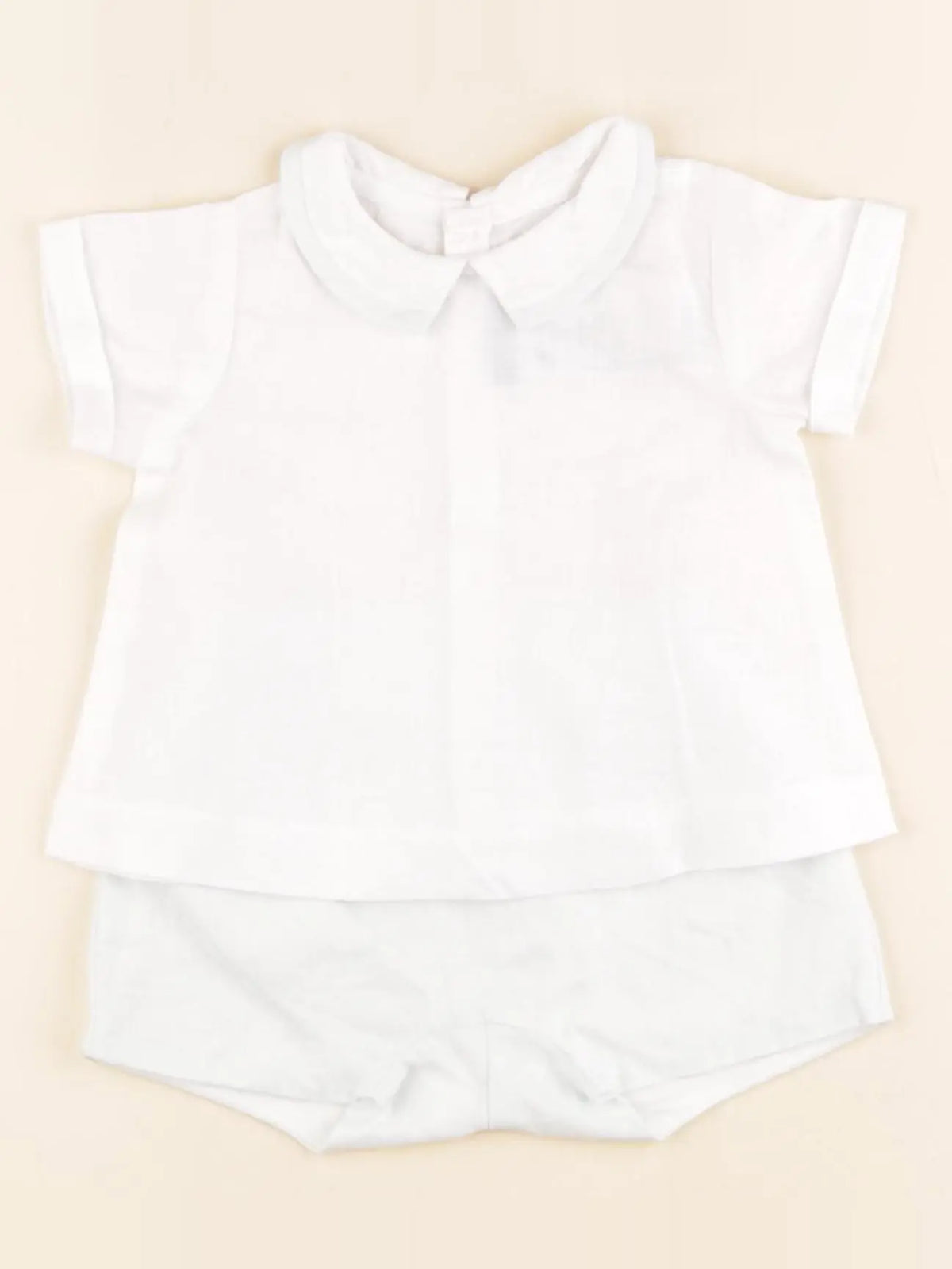 Jacadi - ensemble blanc, vert - 3 mois