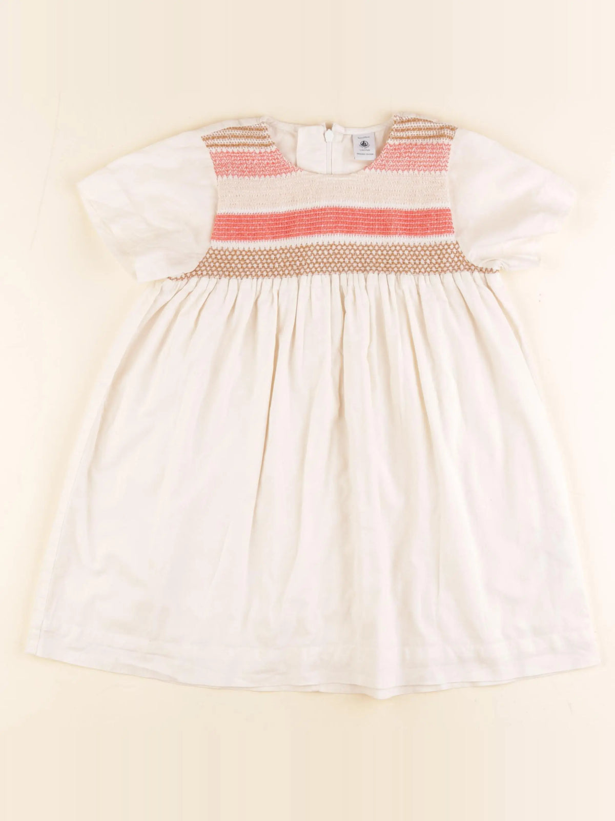 Petit Bateau - robe beige - 3 ans