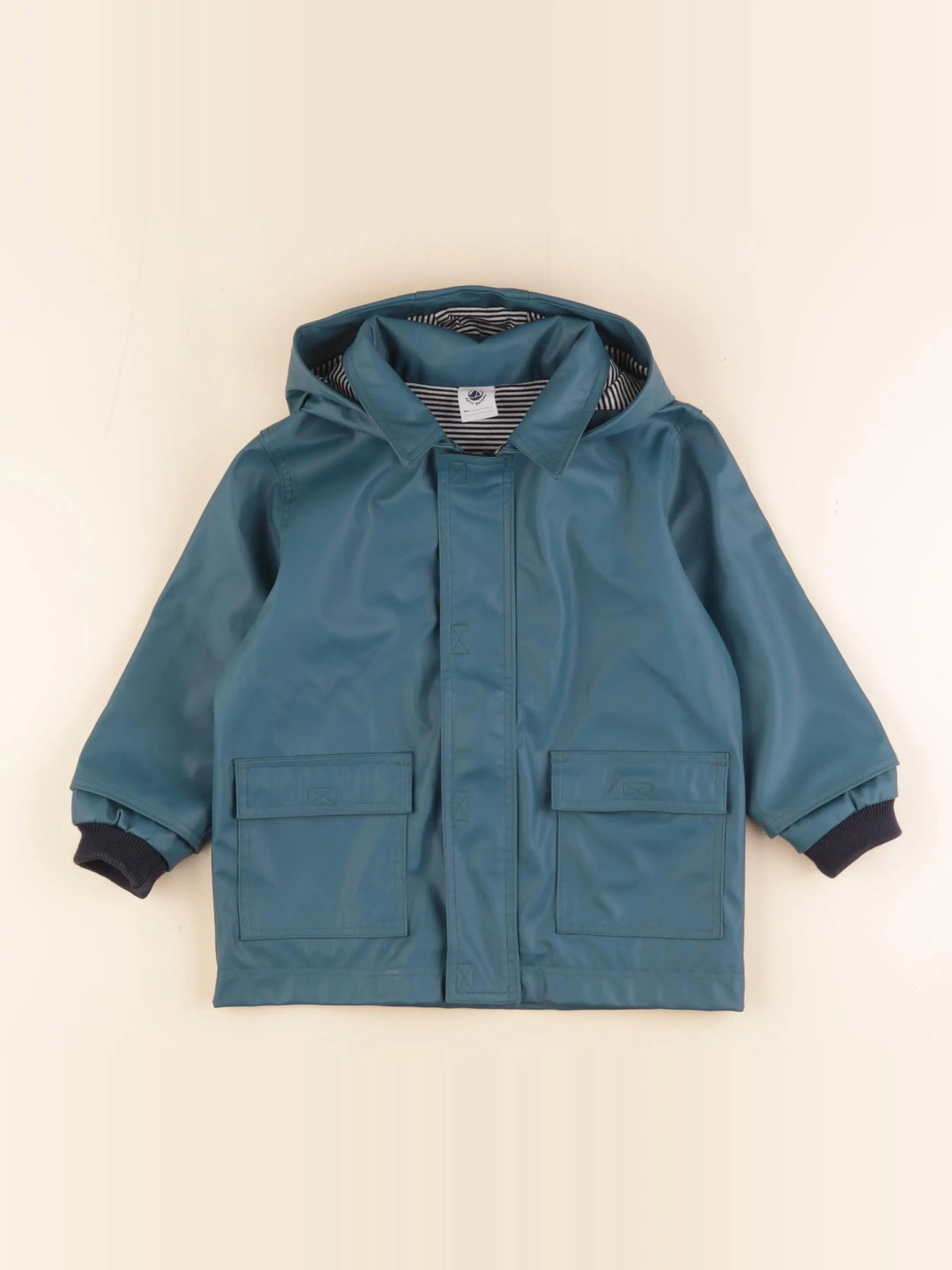 Petit Bateau - imperméable bleu - 24 mois
