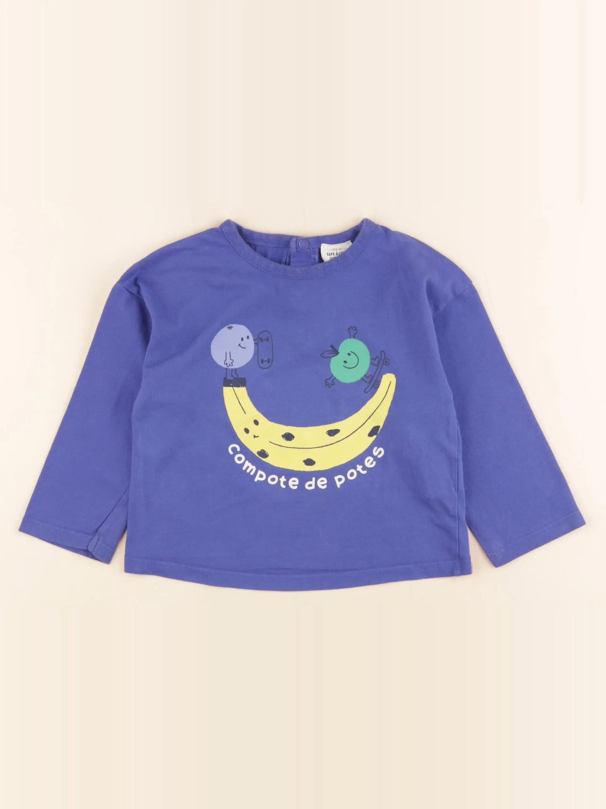 Tape à l'oeil - tee-shirt bleu - 24 mois