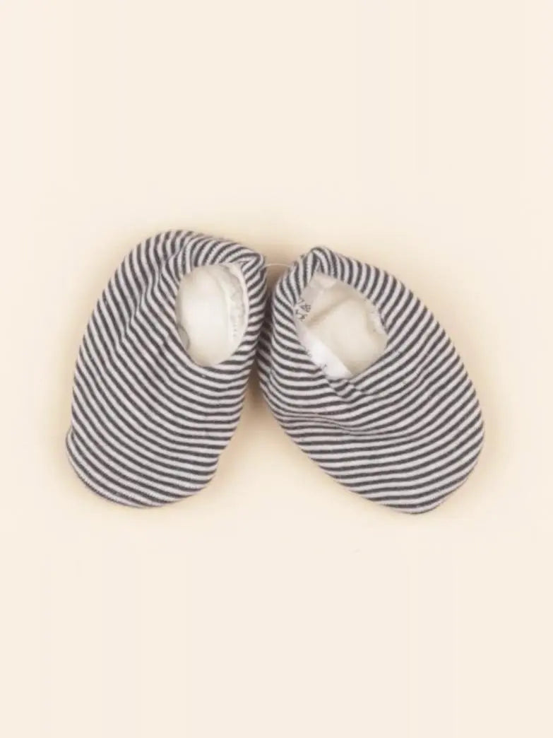 Petit Bateau - chaussons blanc, bleu - pointure 16/17