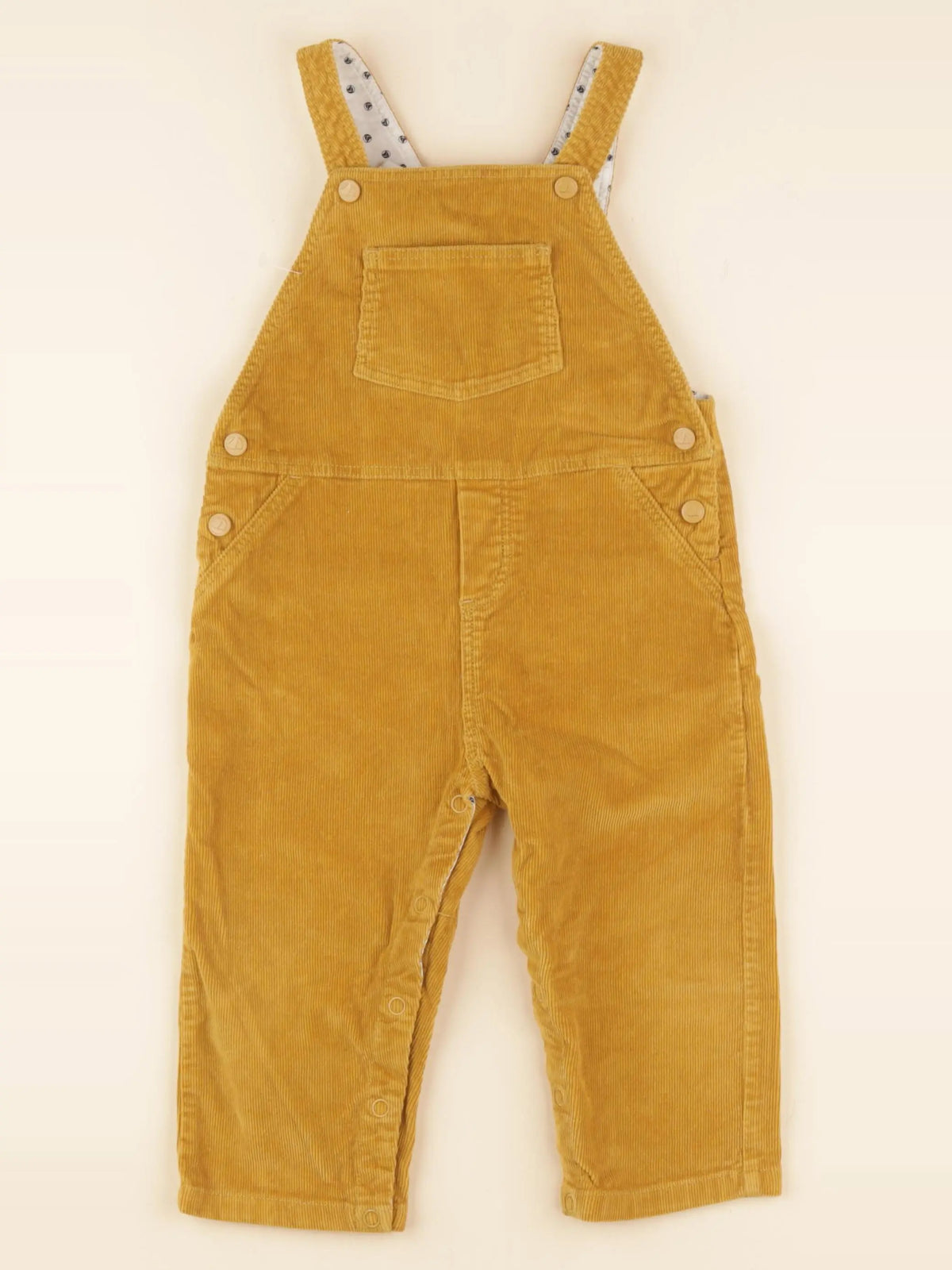Petit Bateau - salopette jaune - 18 mois