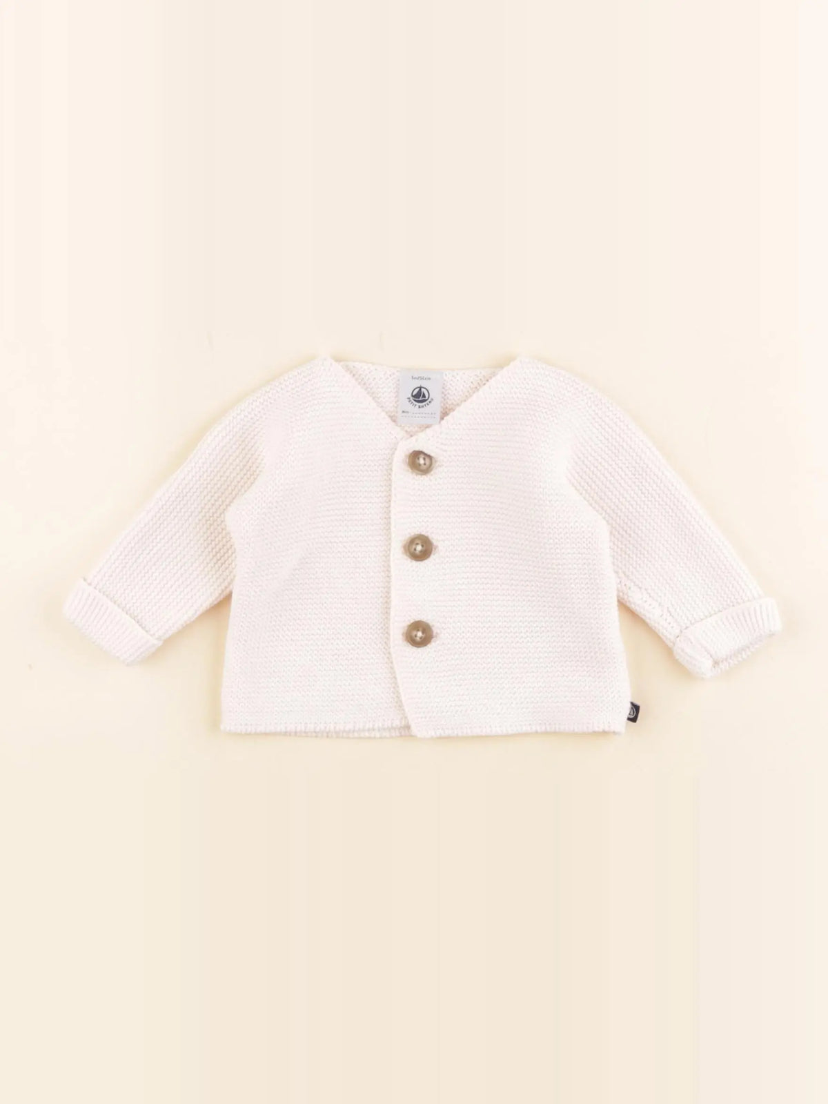 Petit Bateau - gilet rose - 3 mois