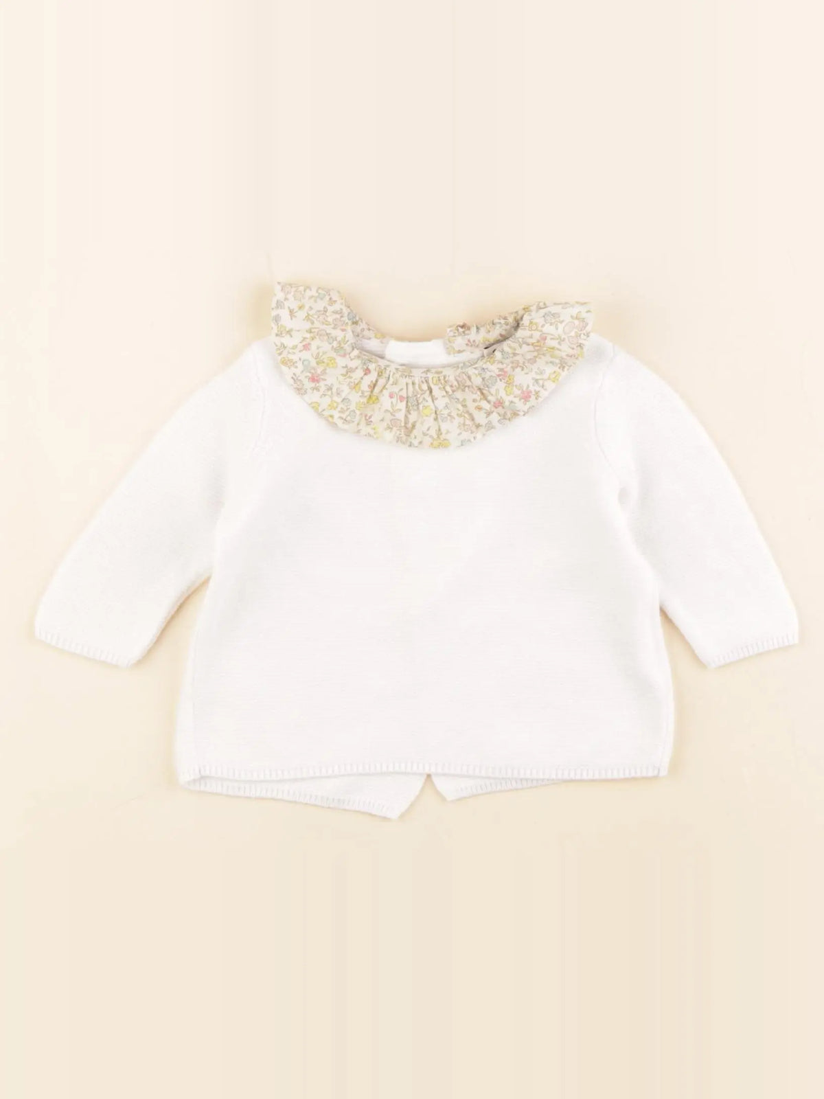Cyrillus - pull blanc - 1 mois