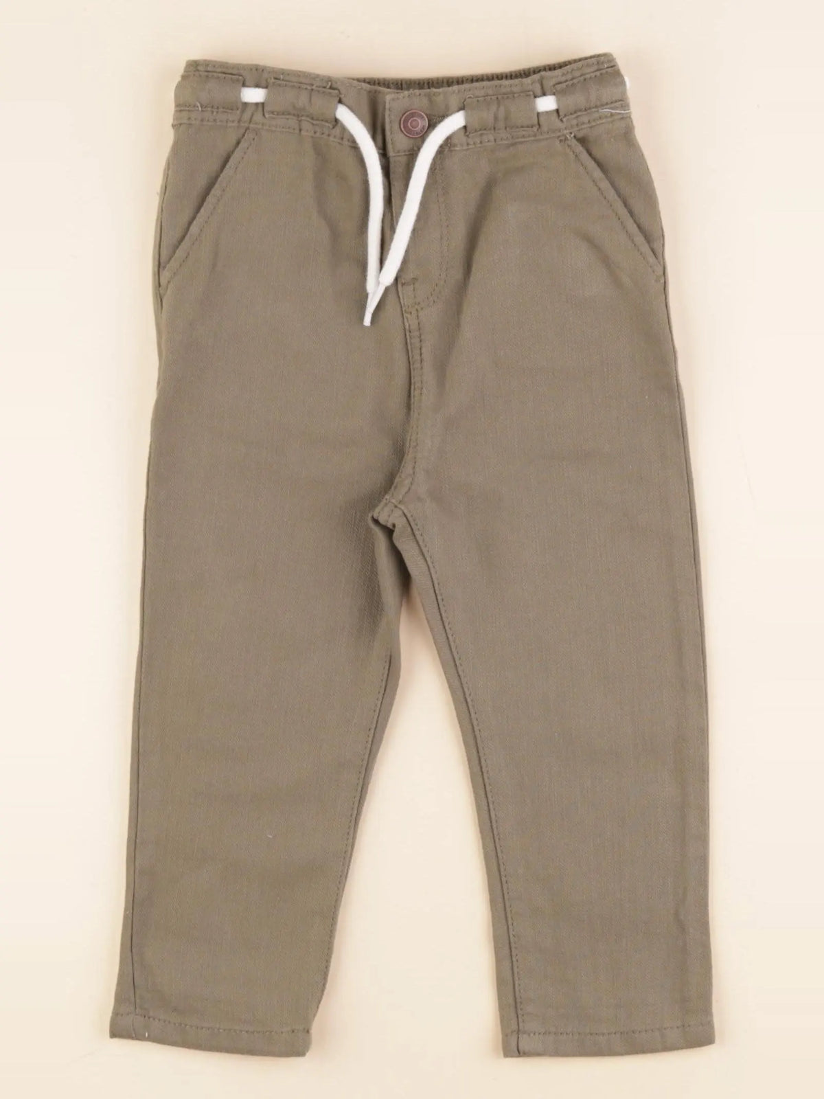 Vertbaudet - pantalon vert - 24 mois