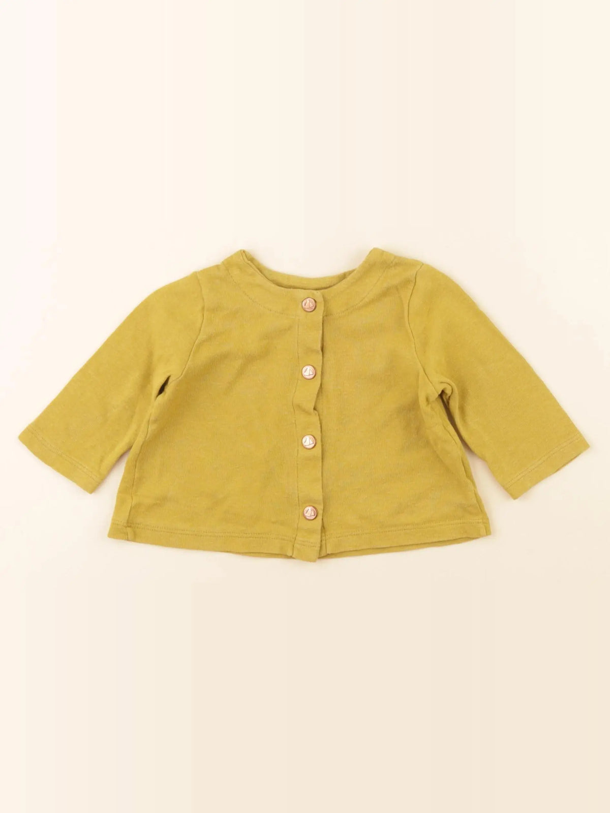 Petit Bateau - tee-shirt jaune - 3 mois