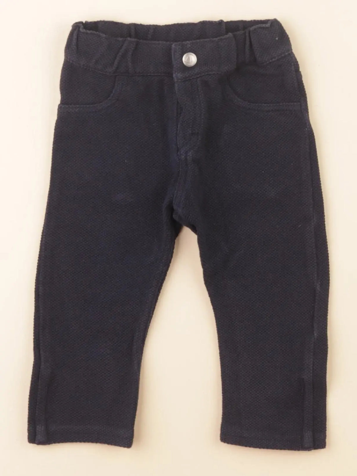 Petit Bateau - pantalon bleu - 6 mois