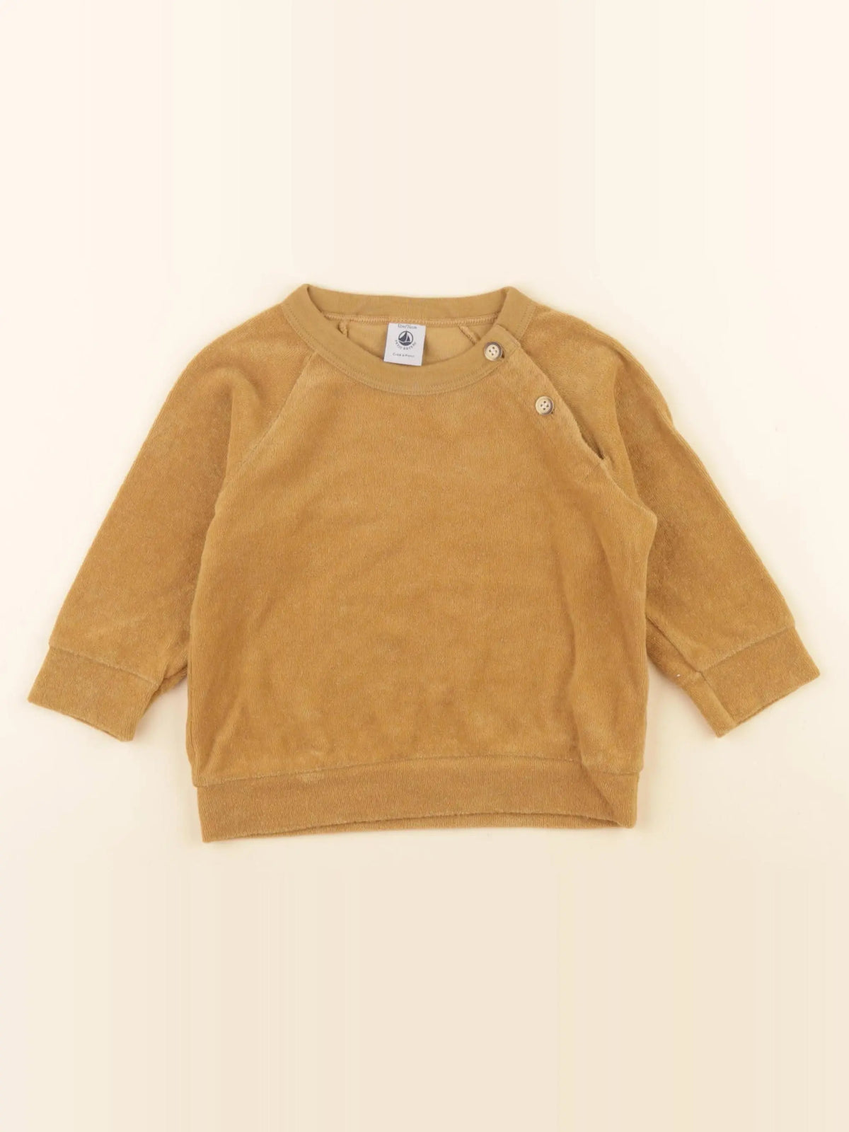 Petit Bateau - tee-shirt jaune - 12 mois