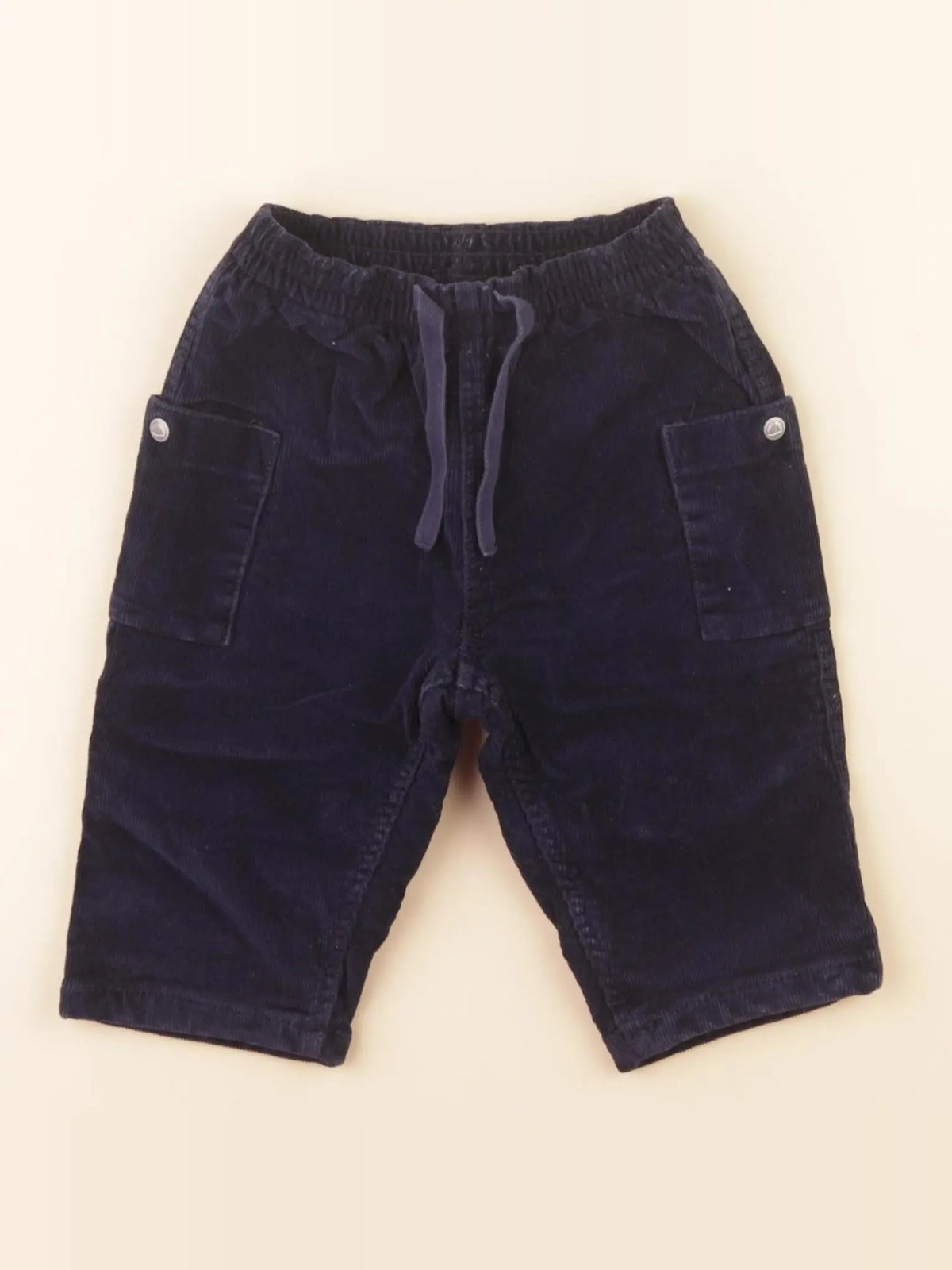 Petit Bateau - pantalon bleu - 6 mois