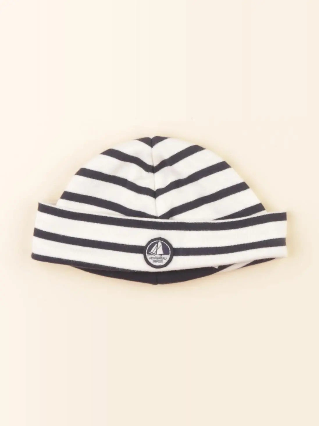 Petit Bateau - bonnet bleu, blanc - 12/18 mois