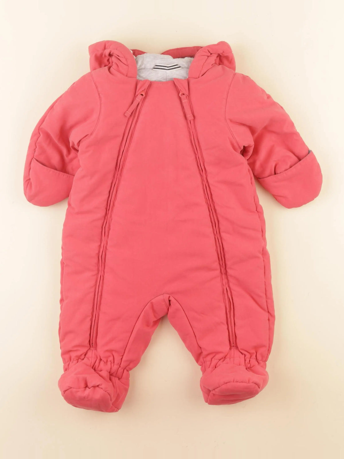Petit Bateau - combi-pilote rose - 6 mois