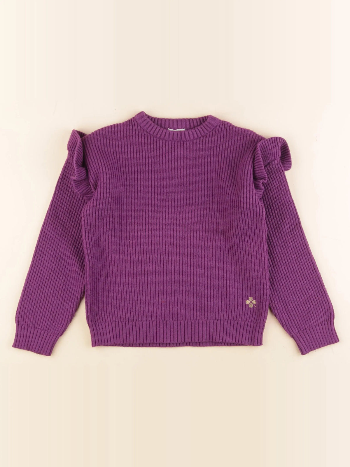 Vertbaudet - pull violet - 8 ans