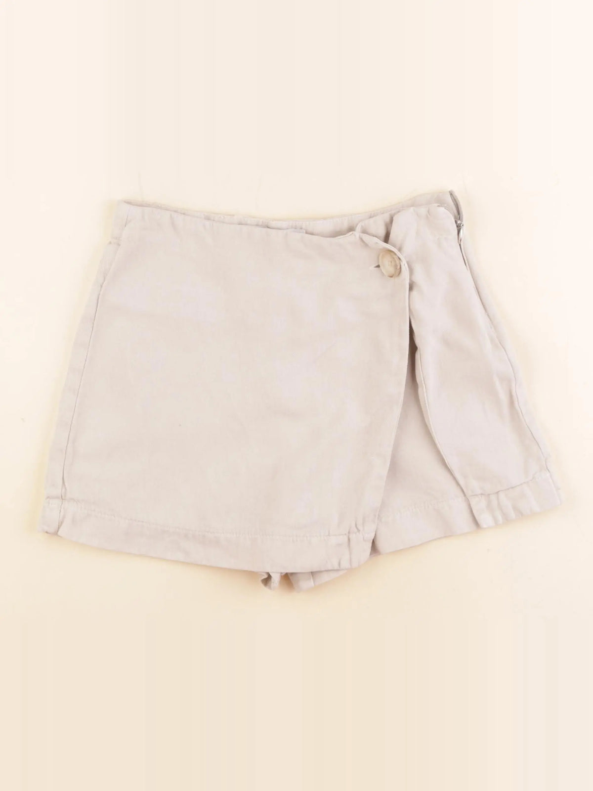 Zara - jupe short beige - 8 ans