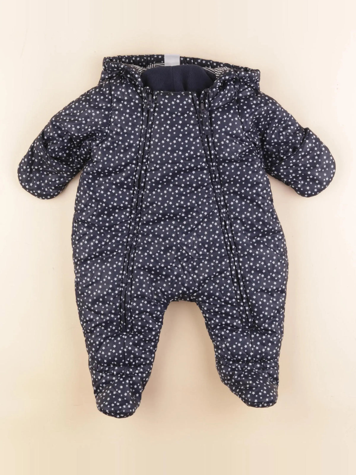 Petit Bateau - combi-pilote bleu - 3 mois