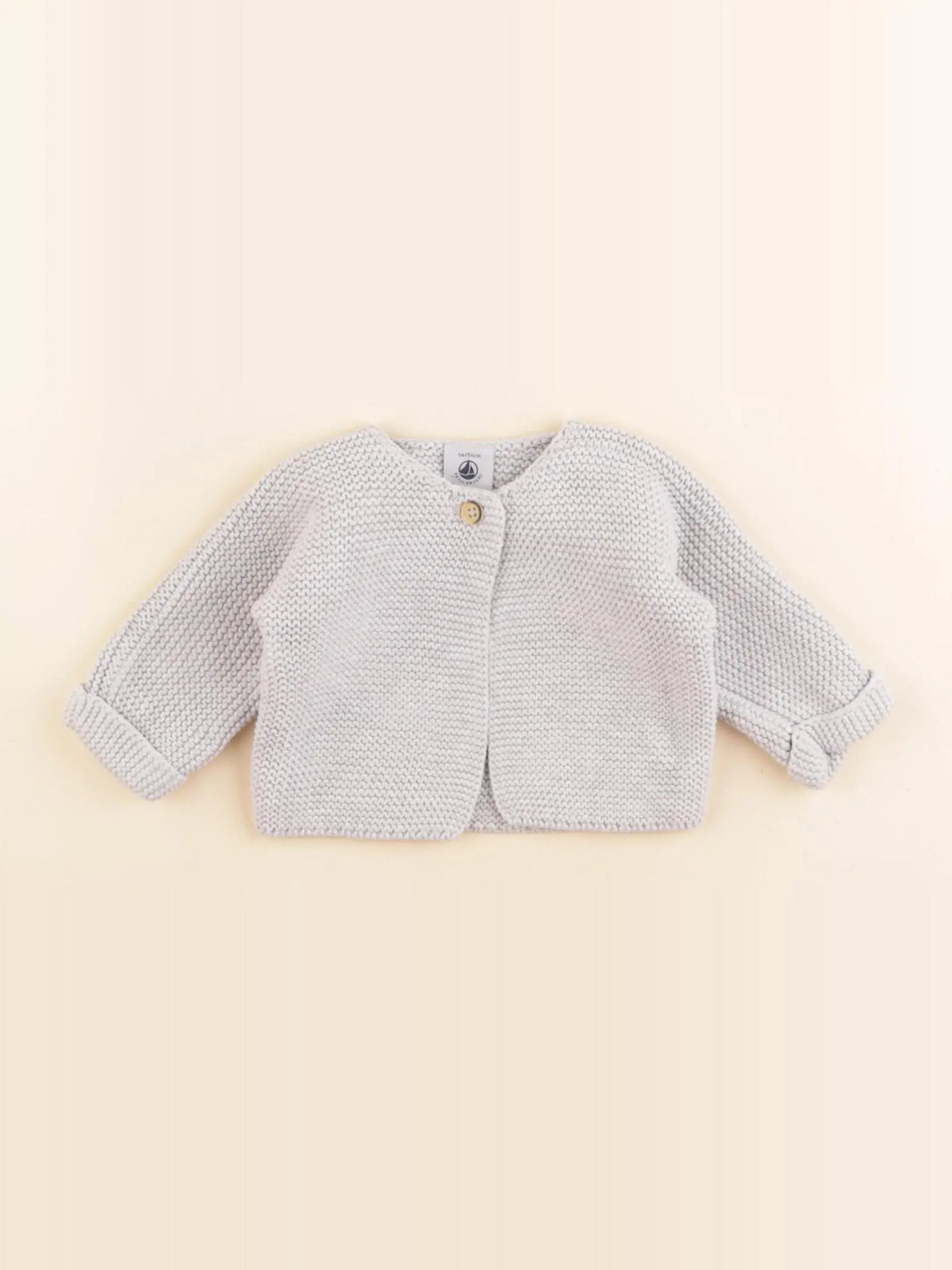Petit Bateau - gilet gris - 1 mois