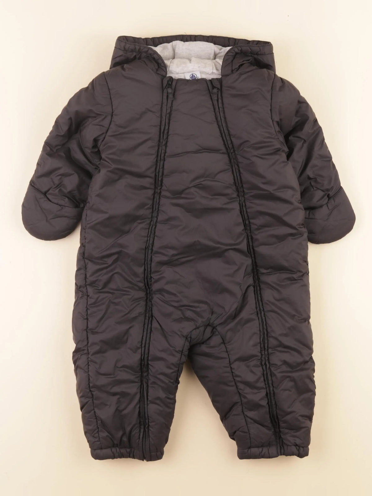Petit Bateau - combi-pilote noir - 18 mois