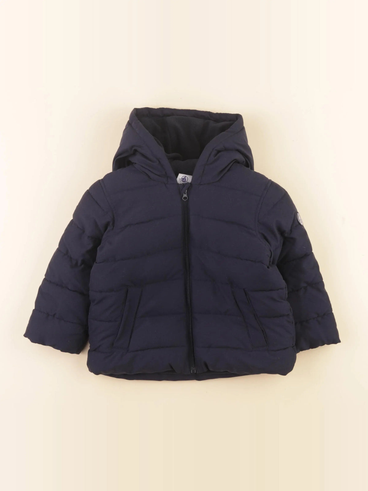 Petit Bateau - doudoune bleu - 24 mois