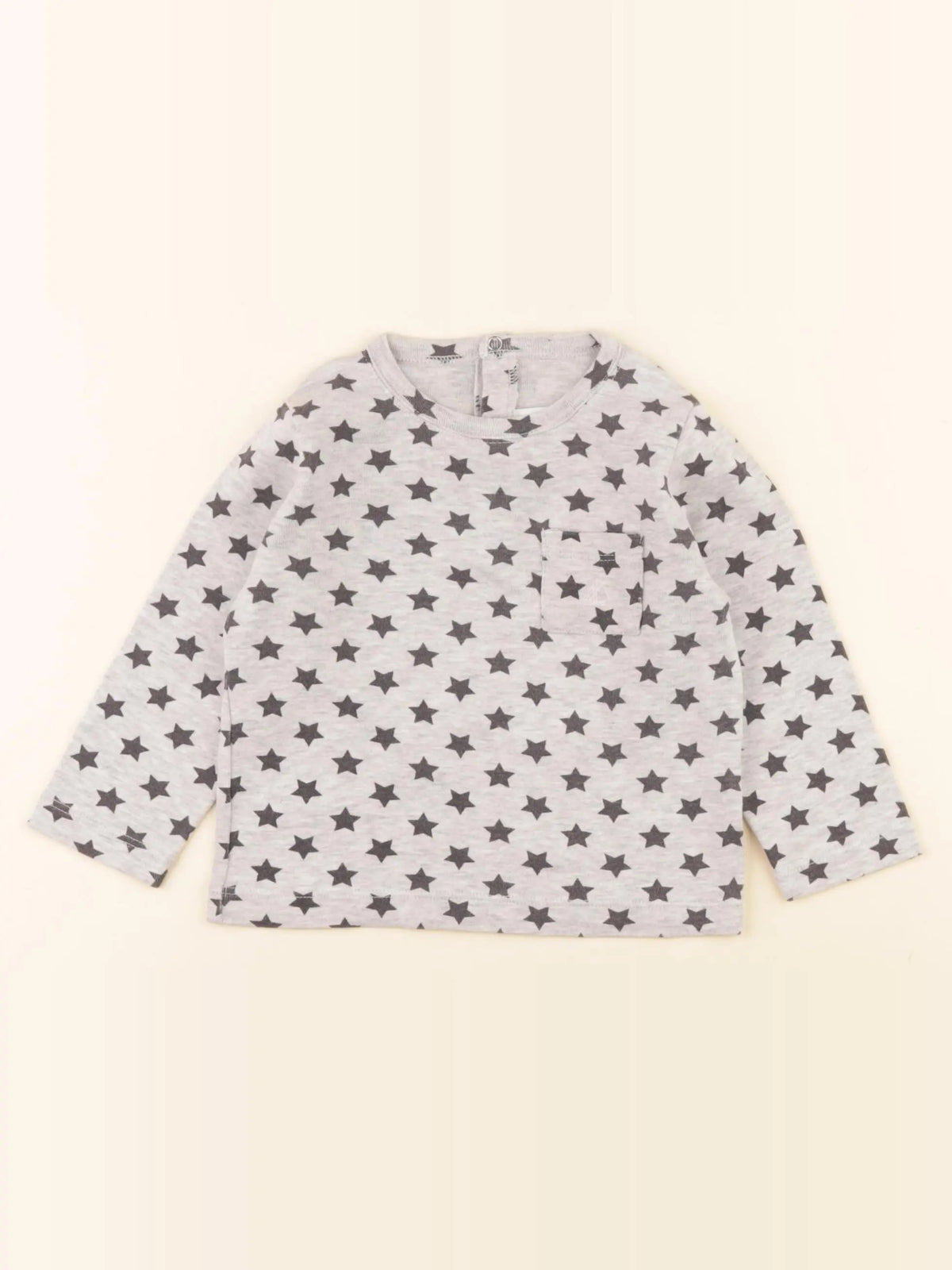 Petit Bateau - tee-shirt gris - 18 mois