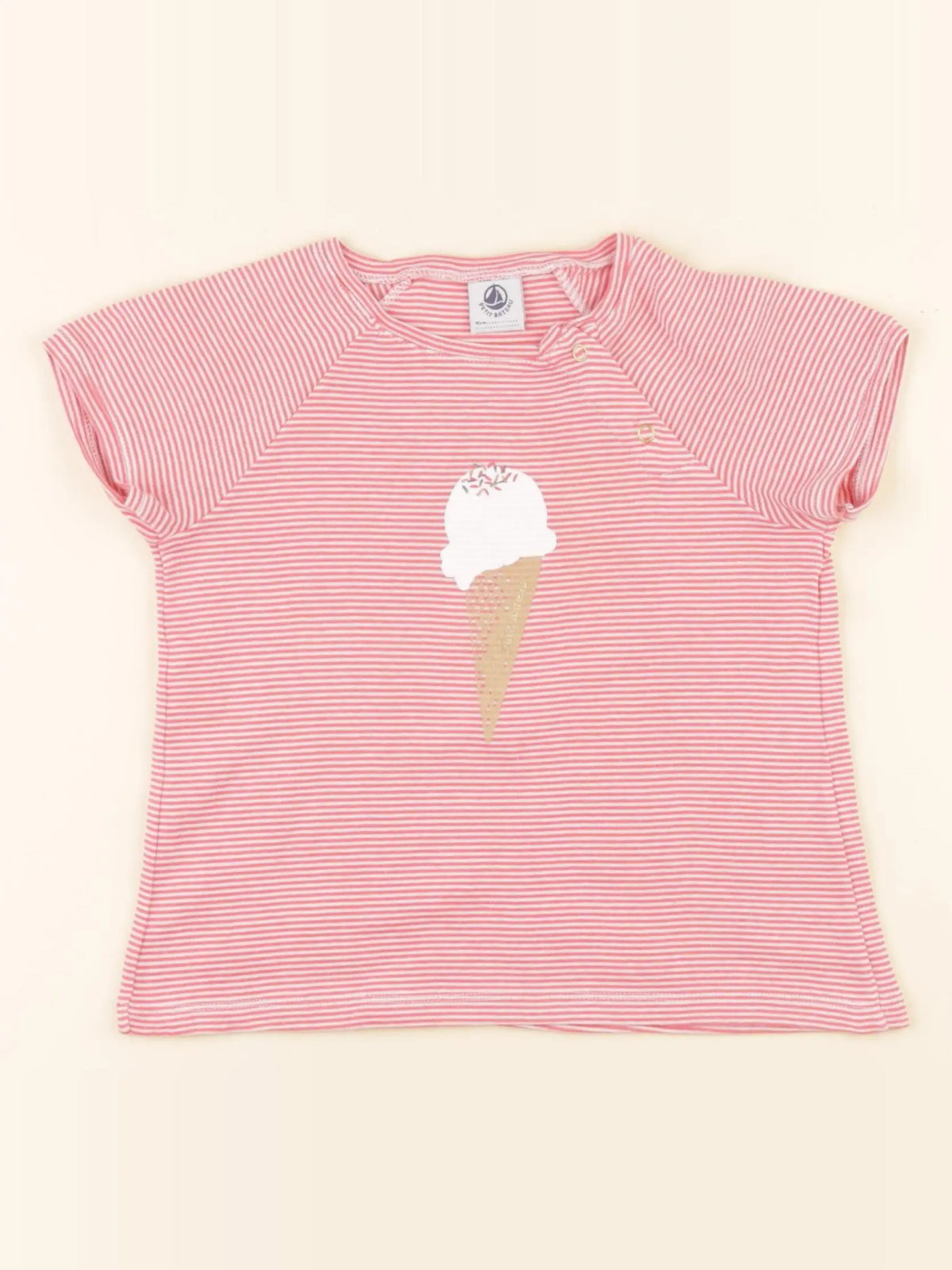 Petit Bateau - tee-shirt rose - 36 mois