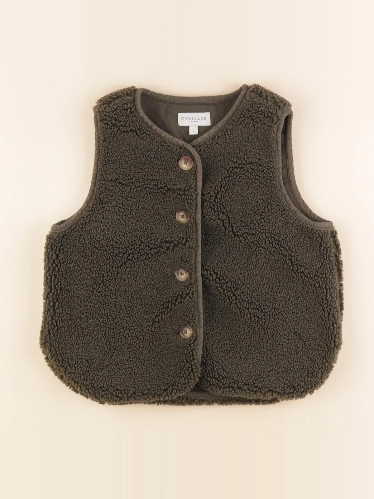 Cyrillus - gilet vert - 6 ans