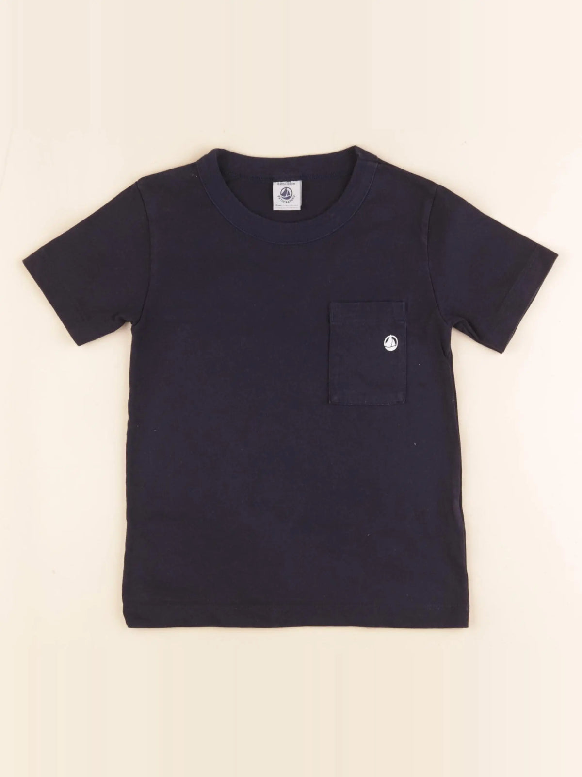 Petit Bateau - tee-shirt bleu - 6 ans