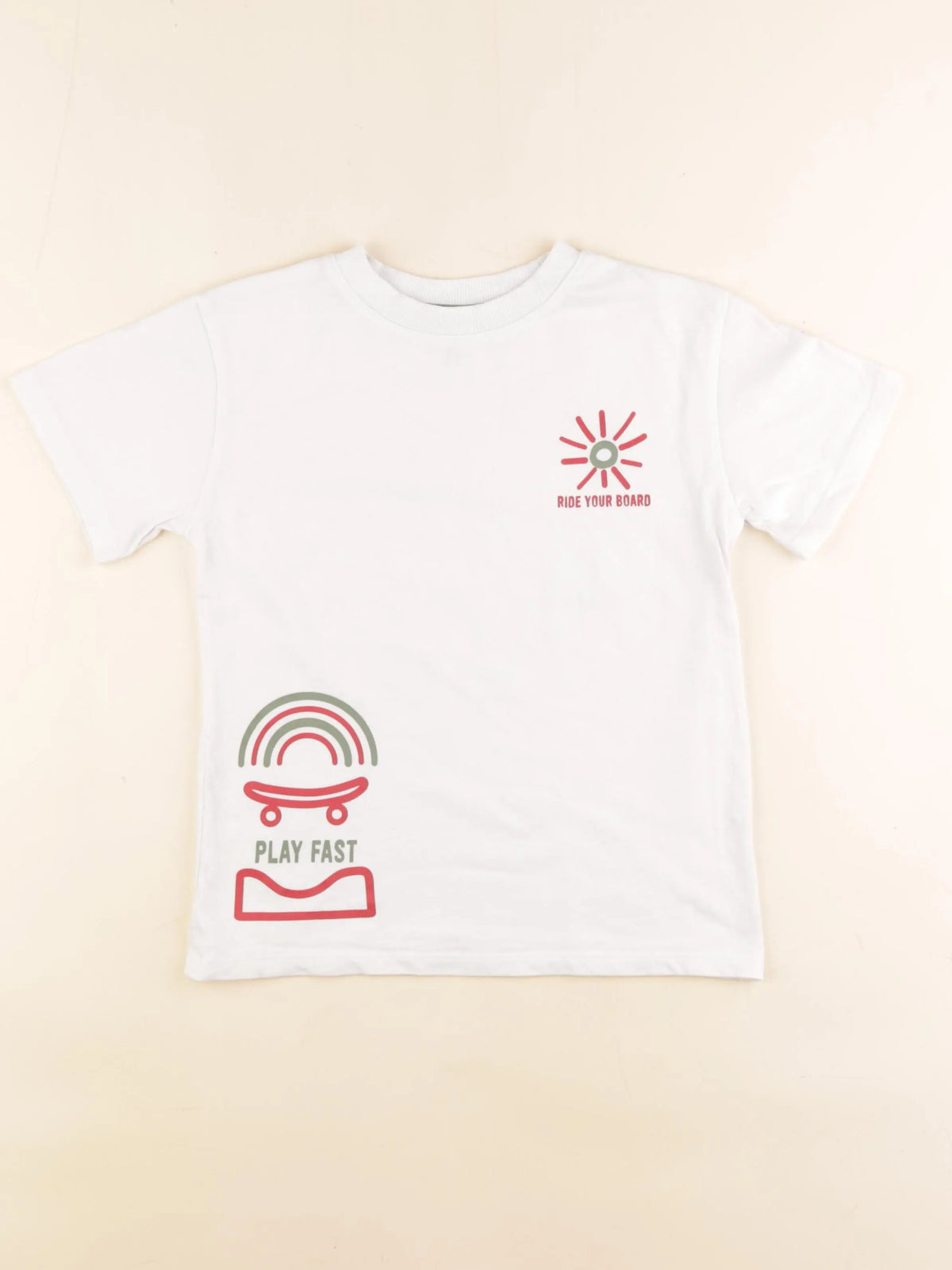 Okaidi - tee-shirt beige - 8 ans