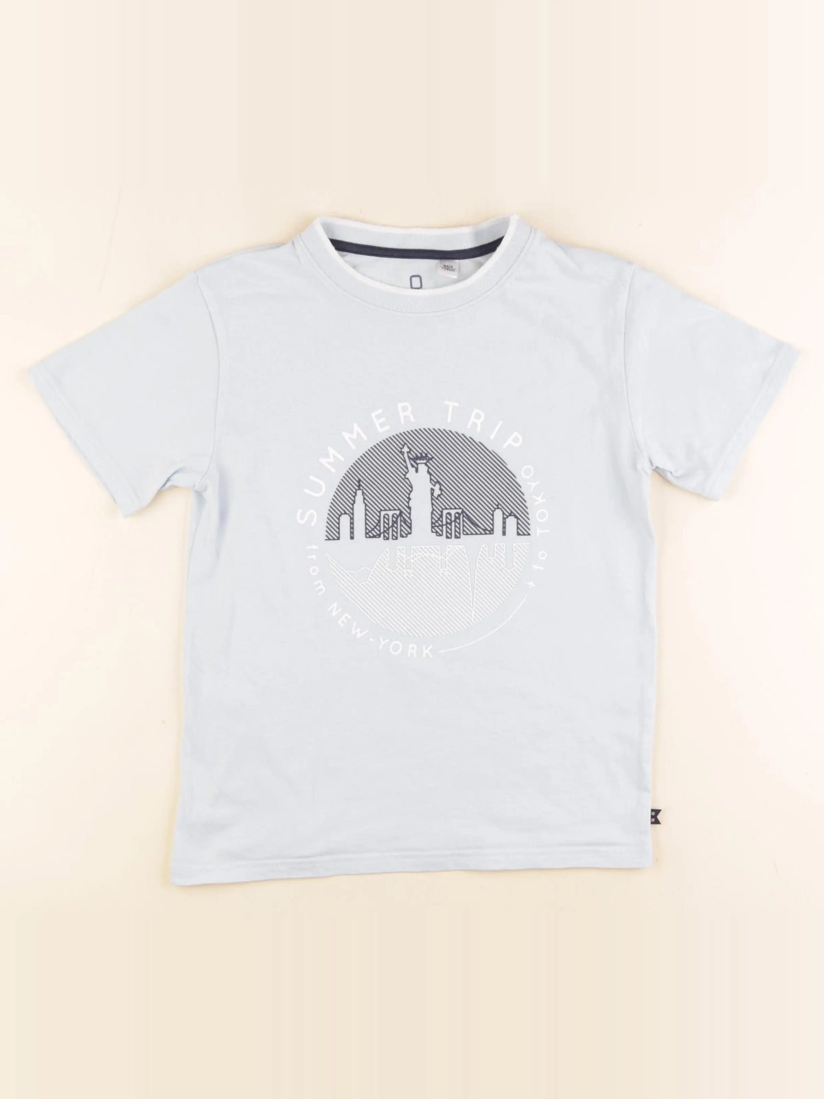 Okaidi - tee-shirt bleu - 8 ans