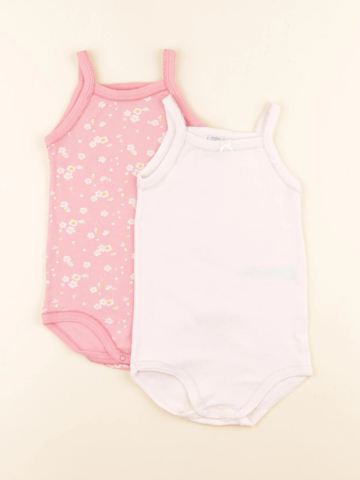 Petit Bateau - lot de 2 bodies en coton multicolore - 18 mois