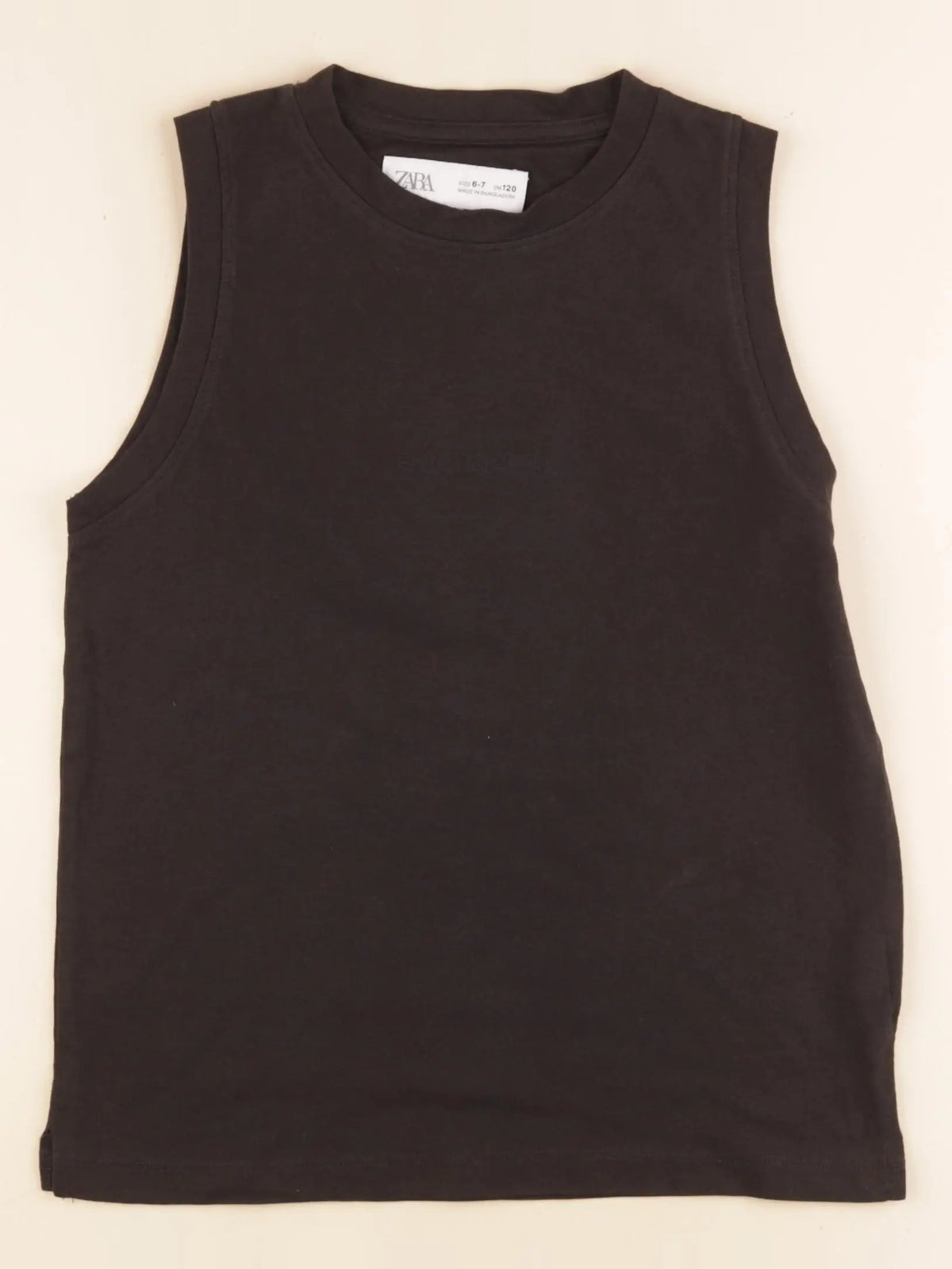 Zara - débardeur noir - 6/7 ans