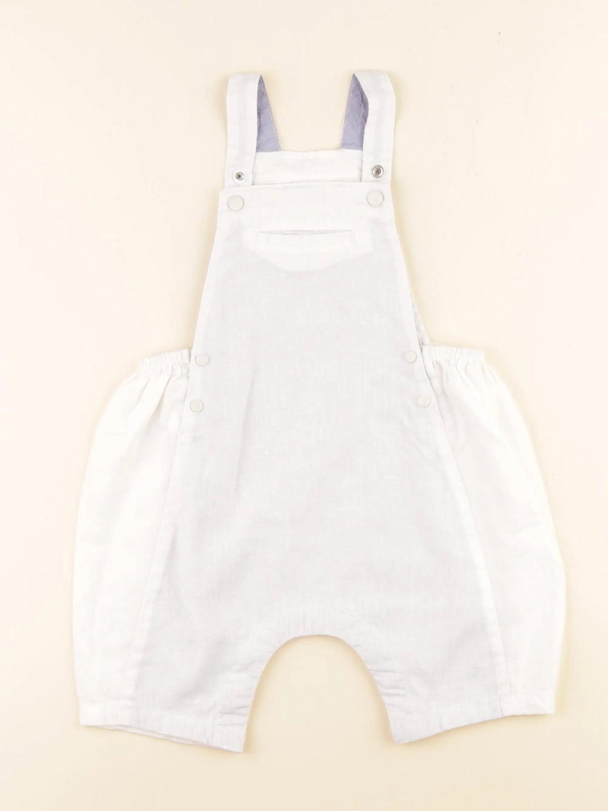 Petit Bateau - salopette blanc - 18 mois