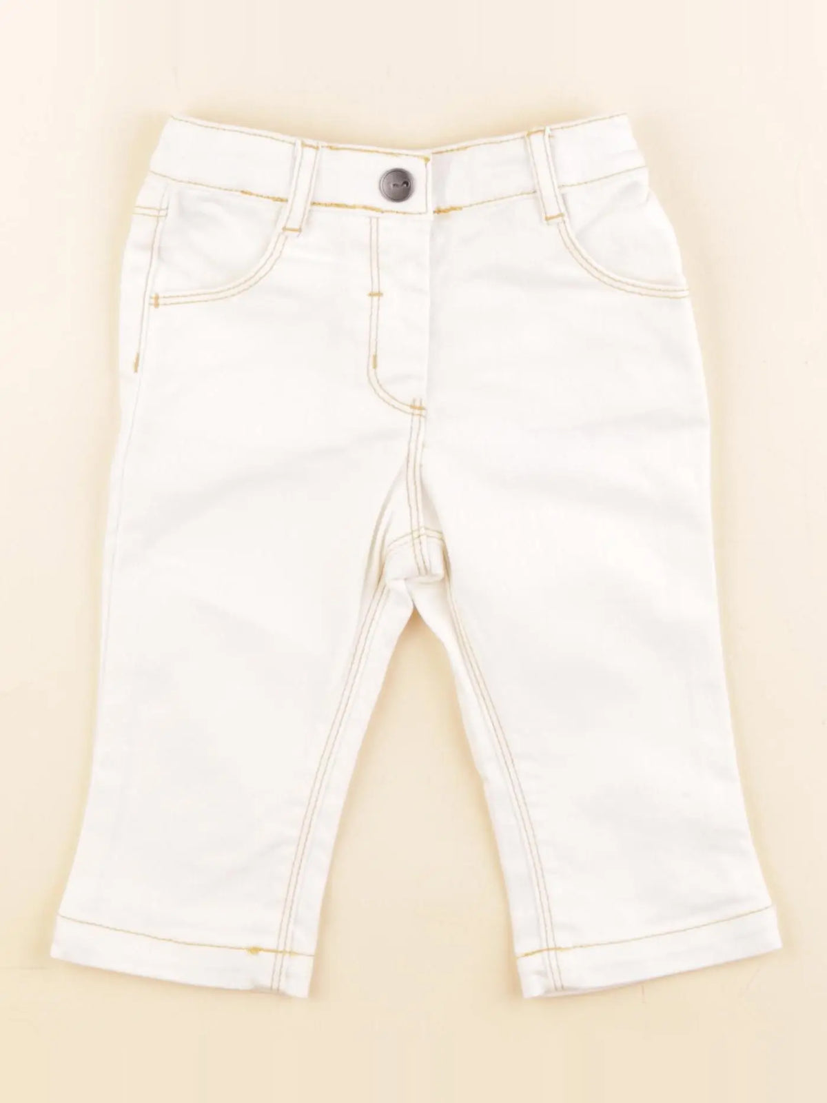 Cyrillus - pantalon blanc - 9 mois