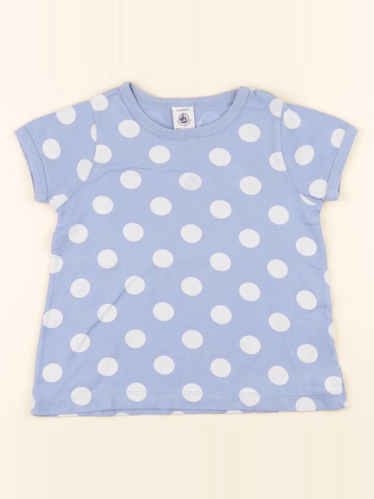 Petit Bateau - tee-shirt bleu - 24 mois