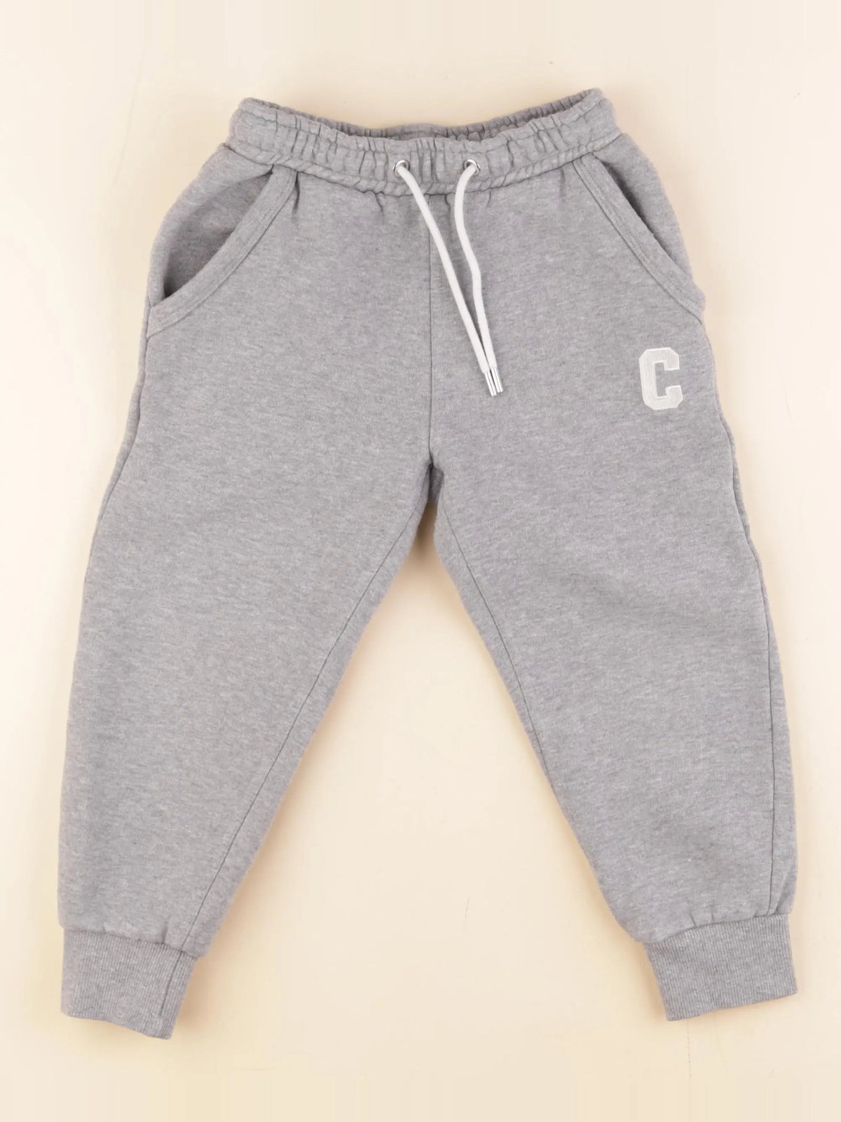 Cyrillus - jogging doublé gris - 6 ans