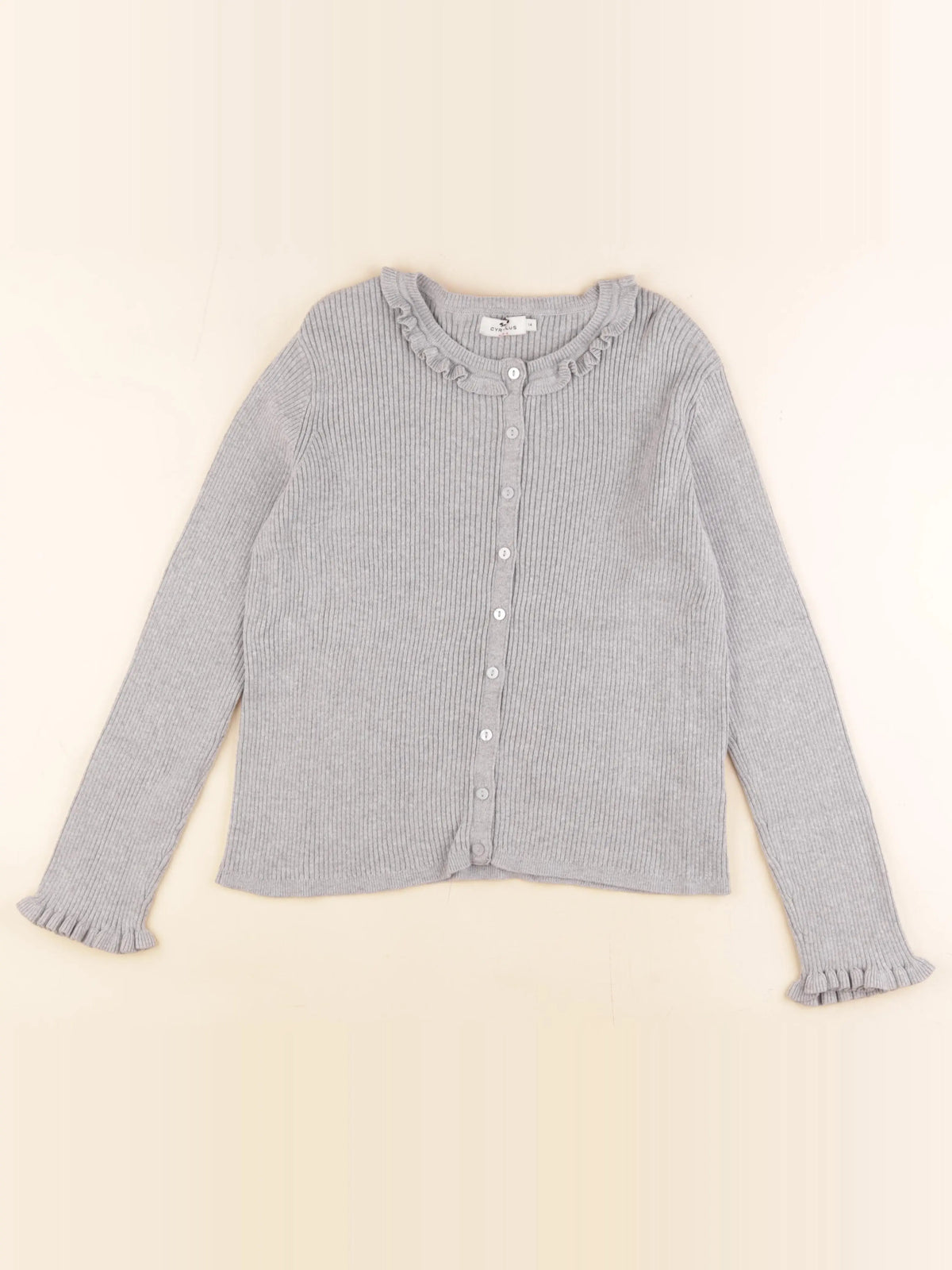 Cyrillus - gilet gris - 14 ans
