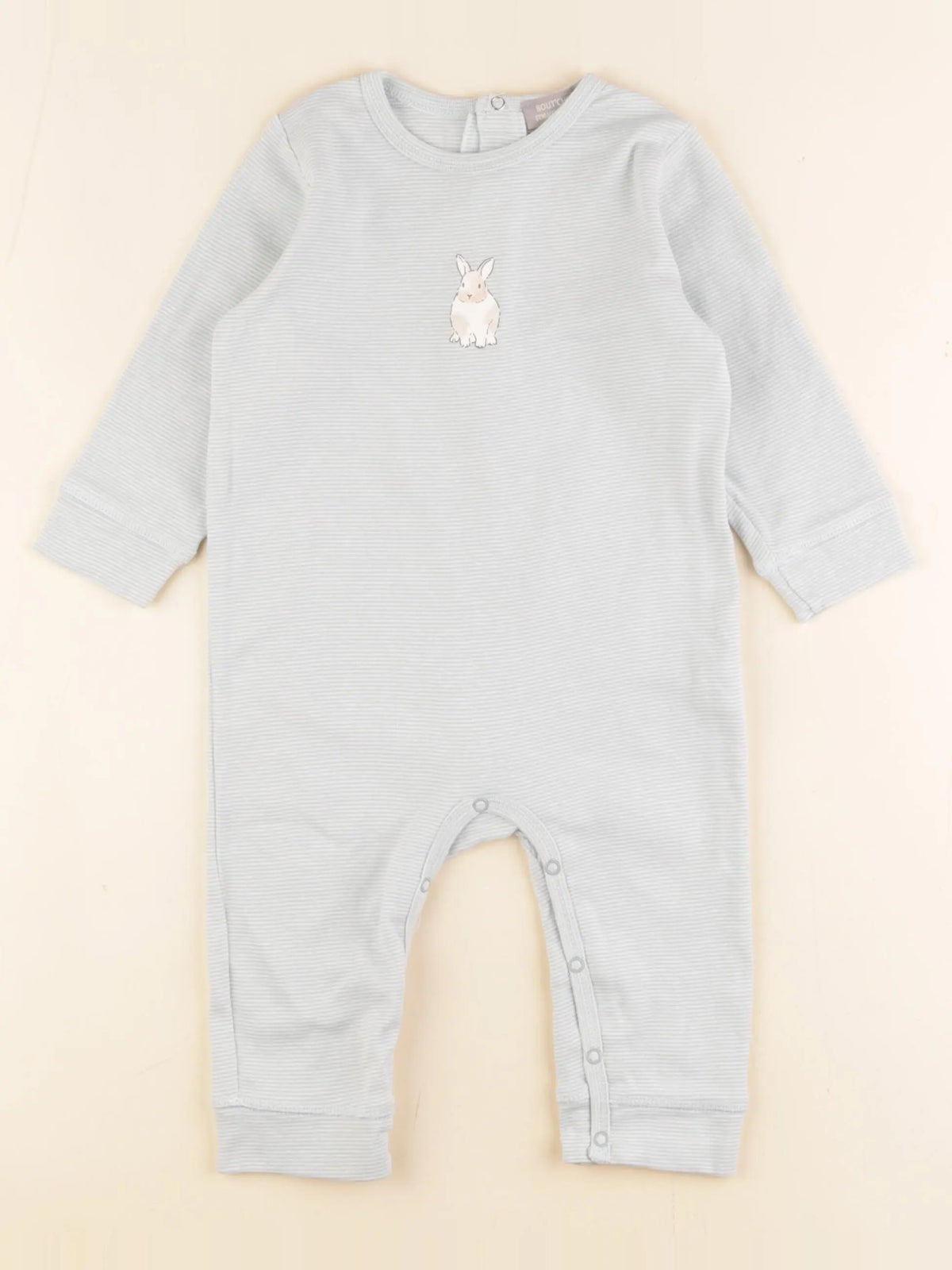 Boutchou - pyjama coton bleu - 12 mois