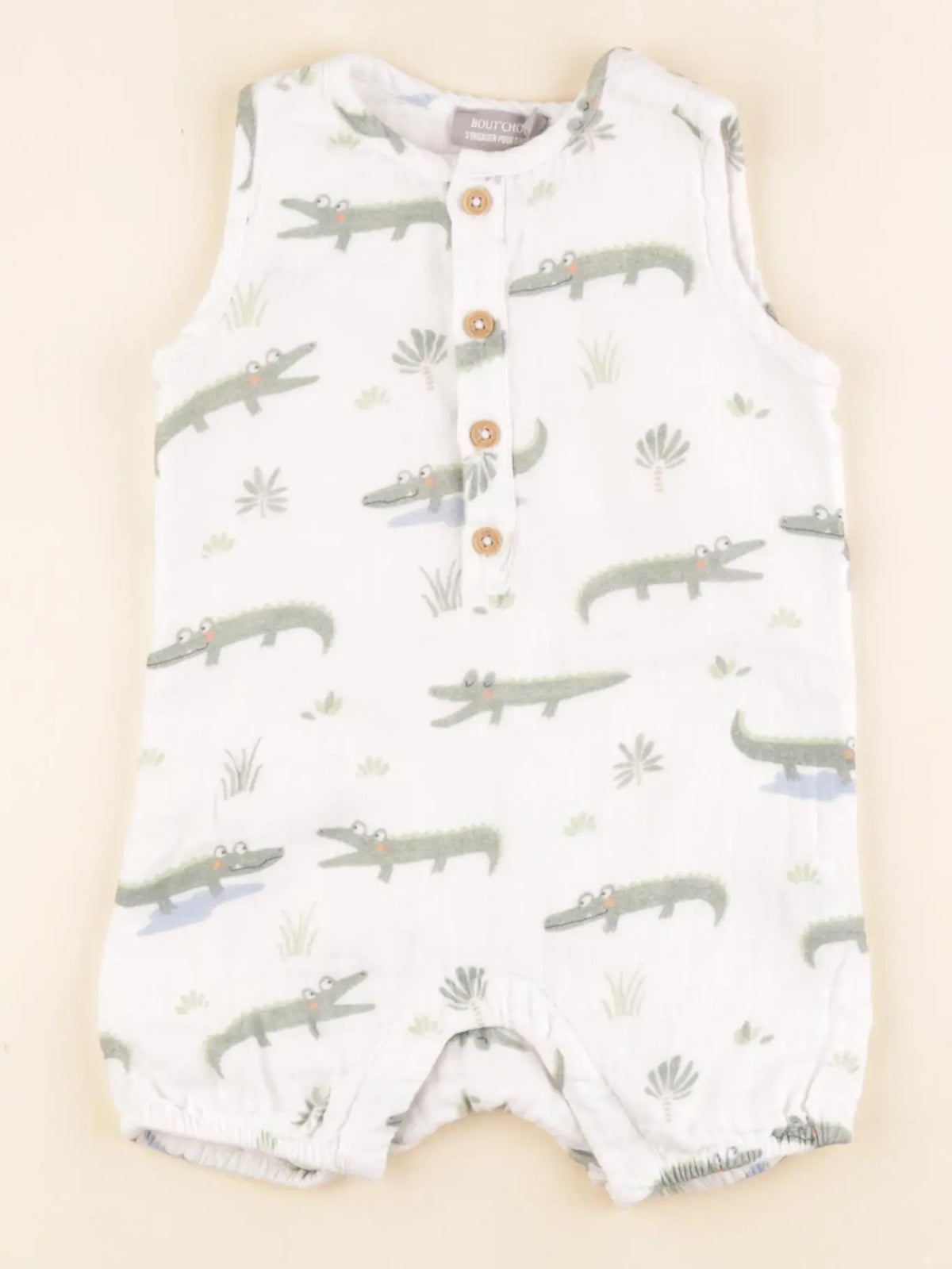 Boutchou - combinaison blanc - 6 mois