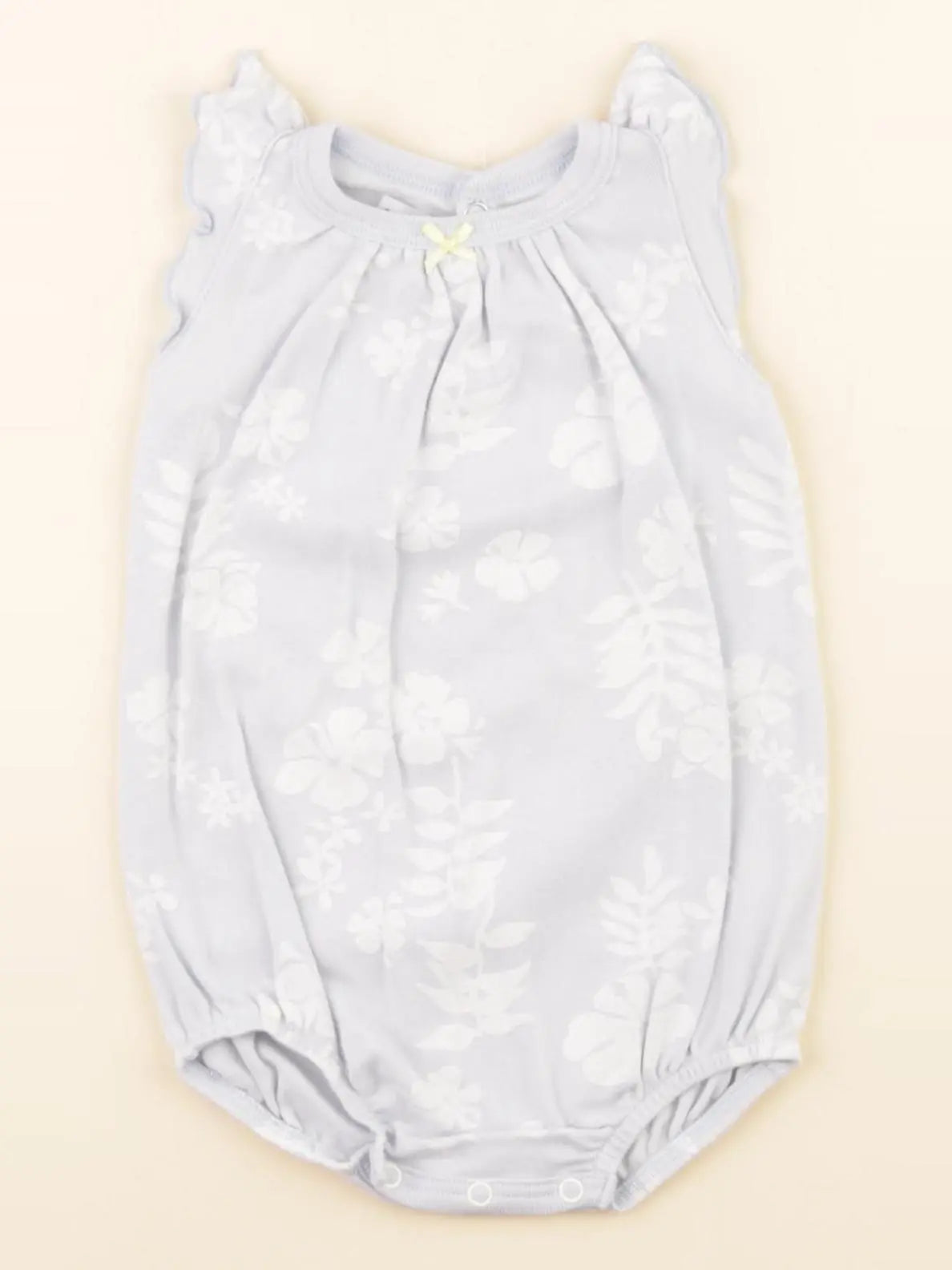 Petit Bateau - pyjama coton bleu - 1 mois