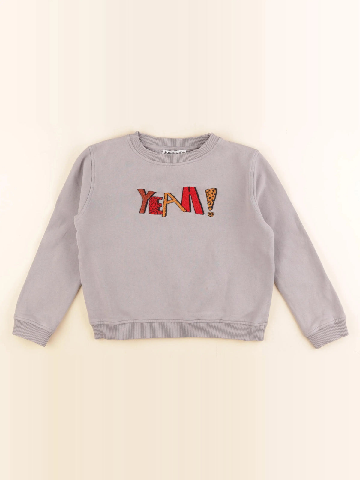 Emile et Ida - sweat gris - 8 ans
