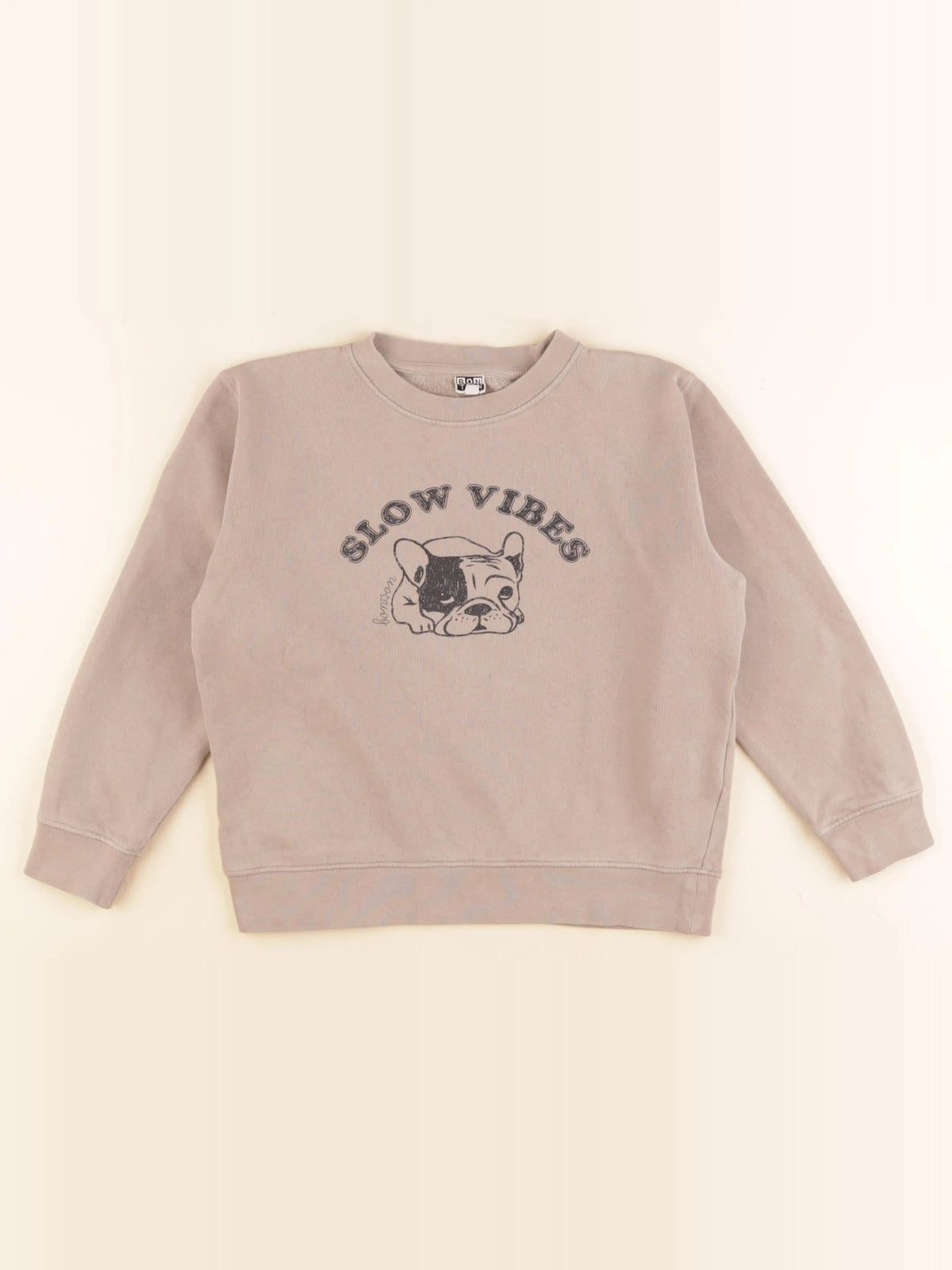 Bonton - sweat beige - 8 ans