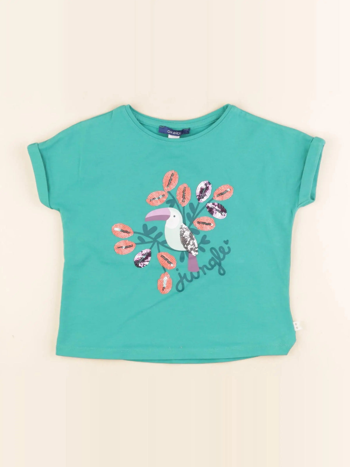 Okaidi - tee-shirt bleu - 3 ans