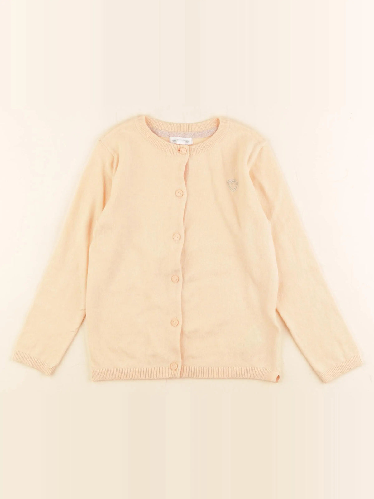 Vertbaudet - gilet orange - 4 ans