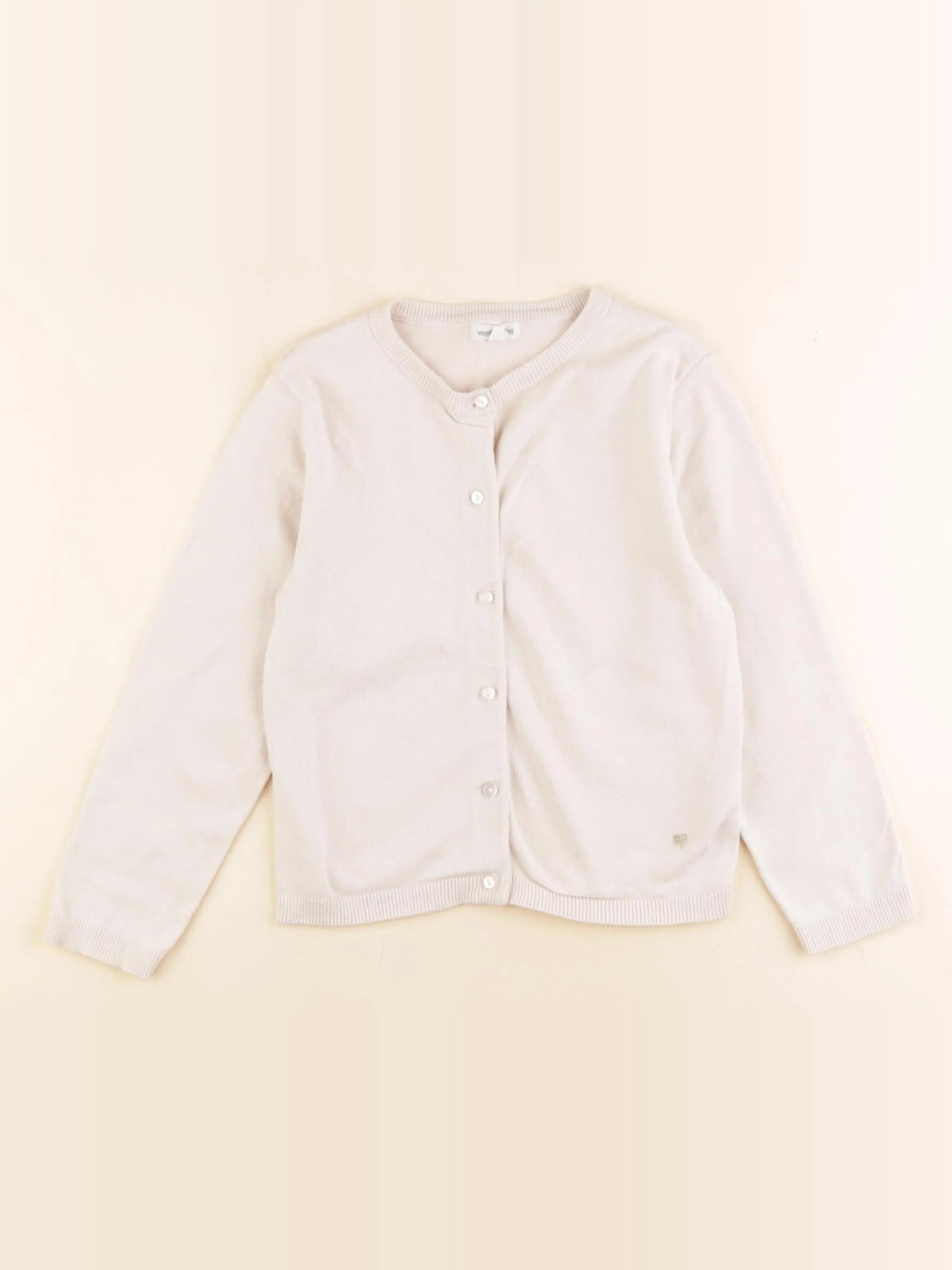 Vertbaudet - gilet beige - 6 ans