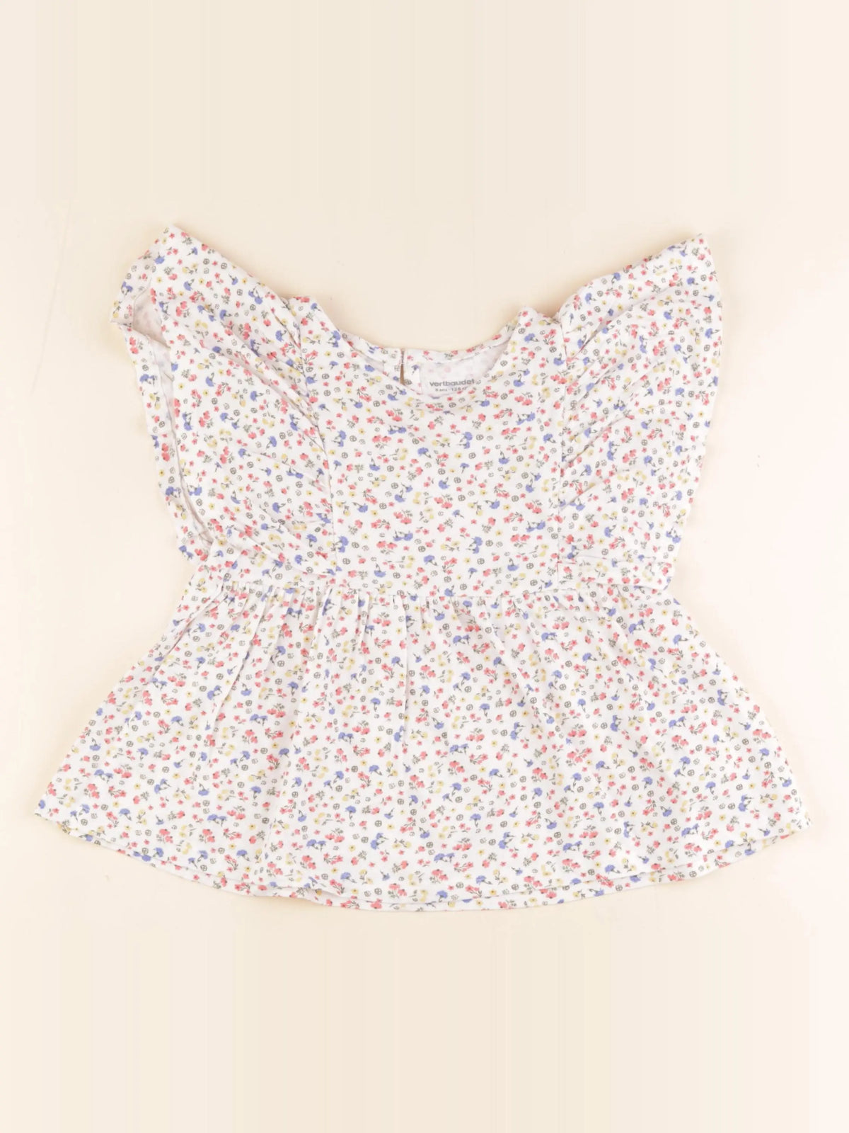 Vertbaudet - tee-shirt blanc - 8 ans