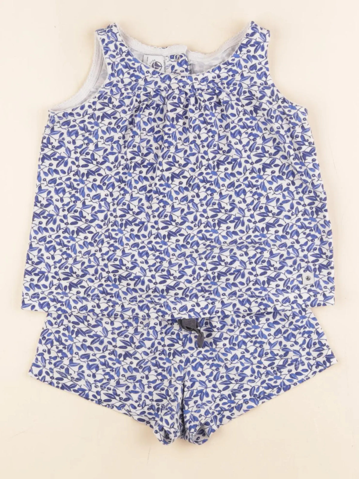 Petit Bateau - ensemble bleu - 2 ans